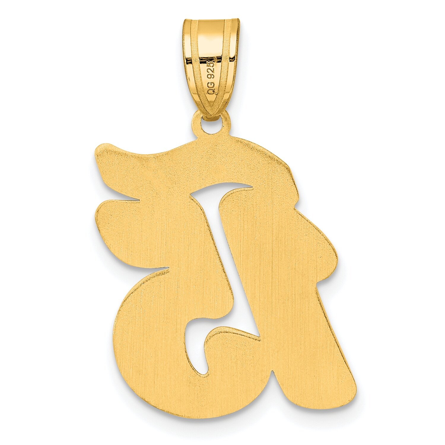 Script Number 15 Pendant 14k Gold Polished SCN15, MPN: SCN15, 196904078600