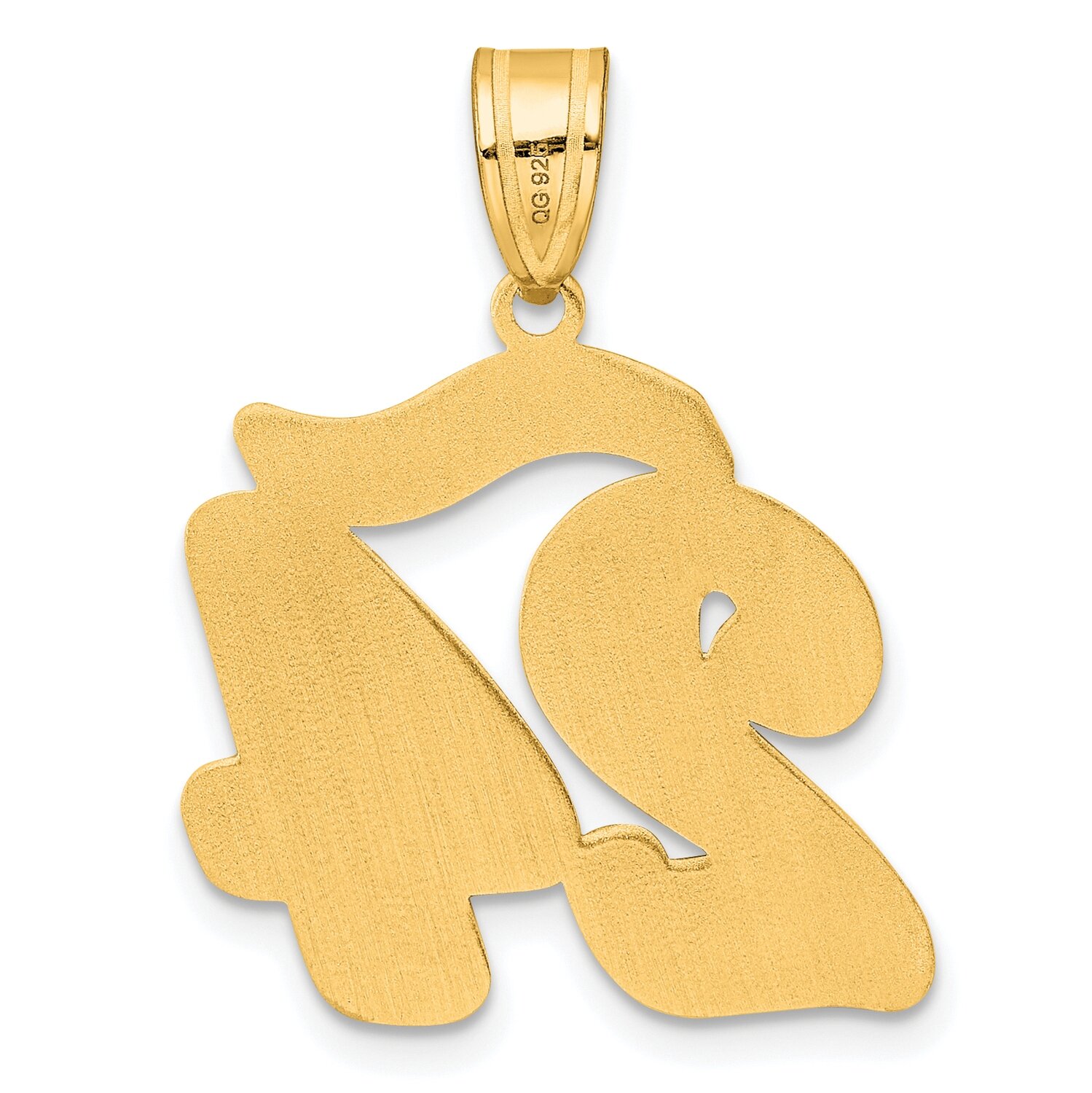 Script Number 24 Pendant 14k Gold Polished SCN24, MPN: SCN24, 196904078518