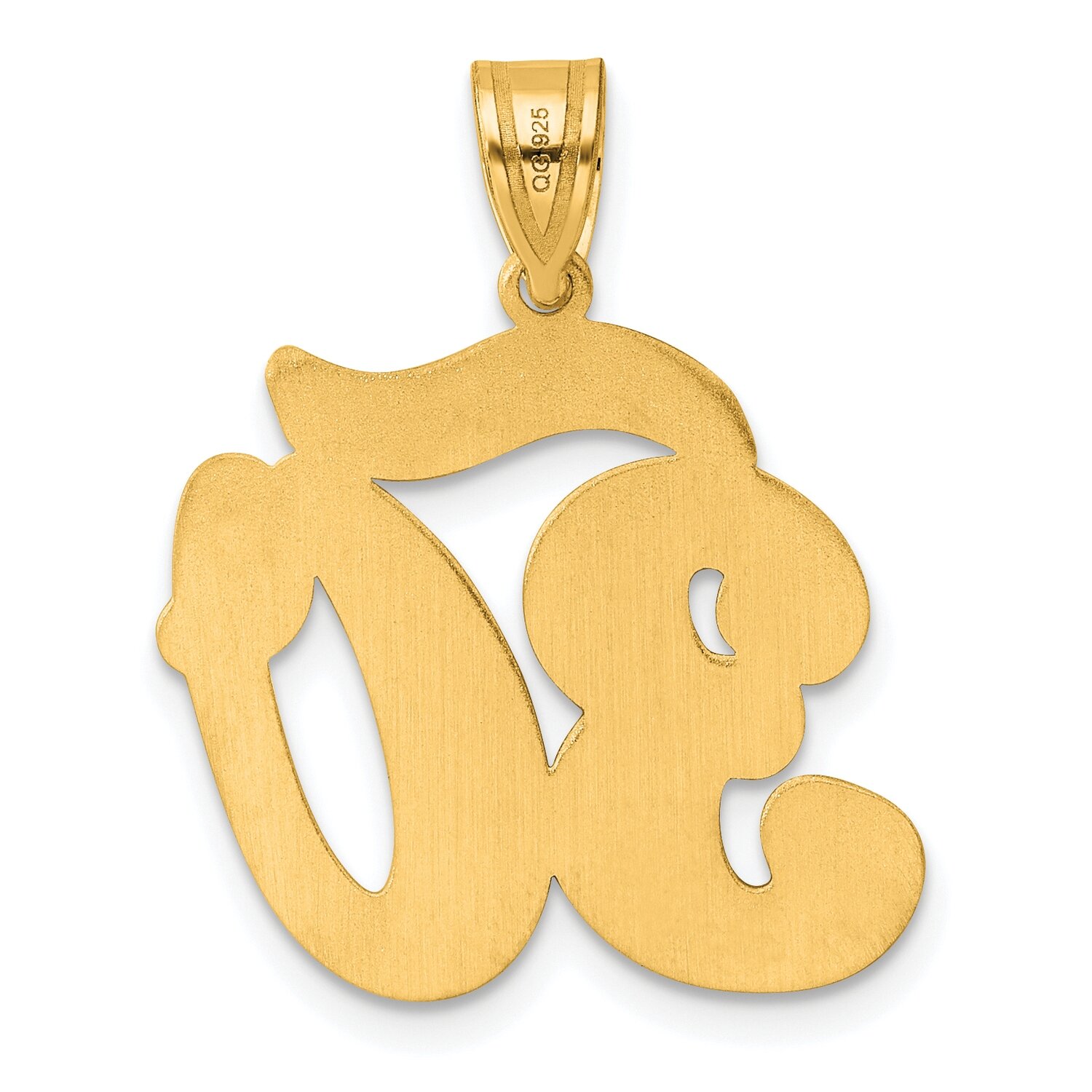 Script Number 30 Pendant 14k Gold Polished SCN30, MPN: SCN30, 196904078488