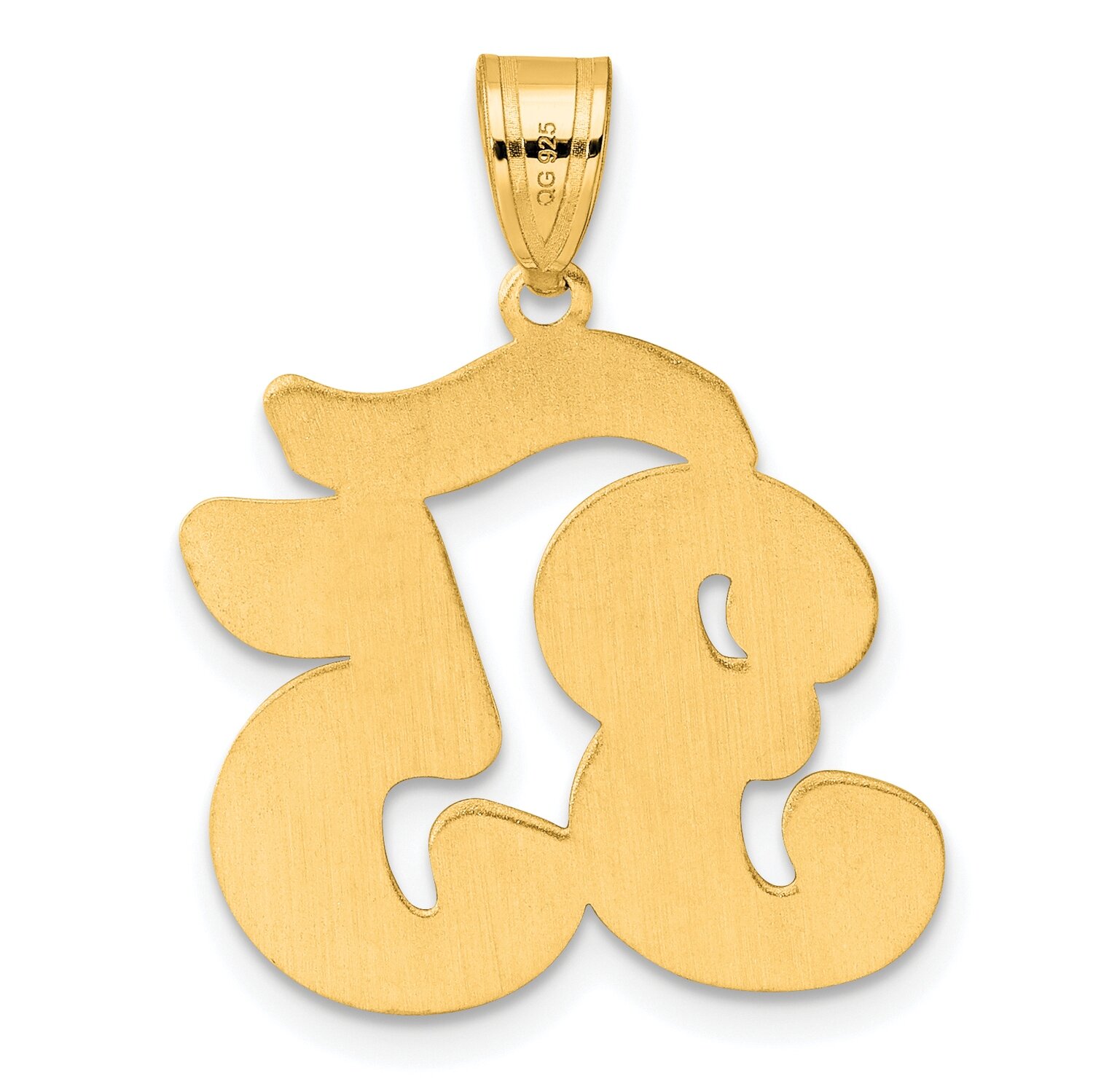 Script Number 35 Pendant 14k Gold Polished SCN35, MPN: SCN35, 196904078433