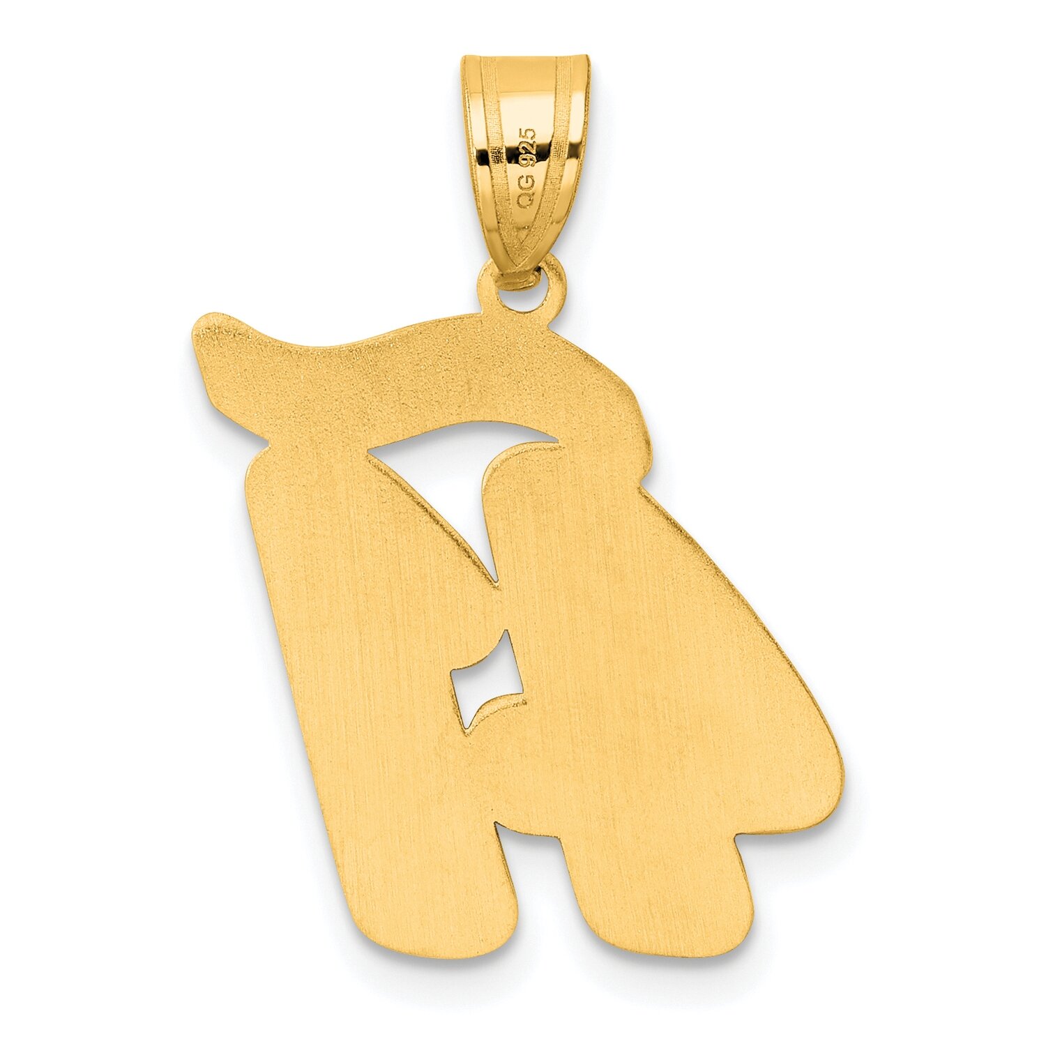 Script Number 41 Pendant 14k Gold Polished SCN41, MPN: SCN41, 196904078372