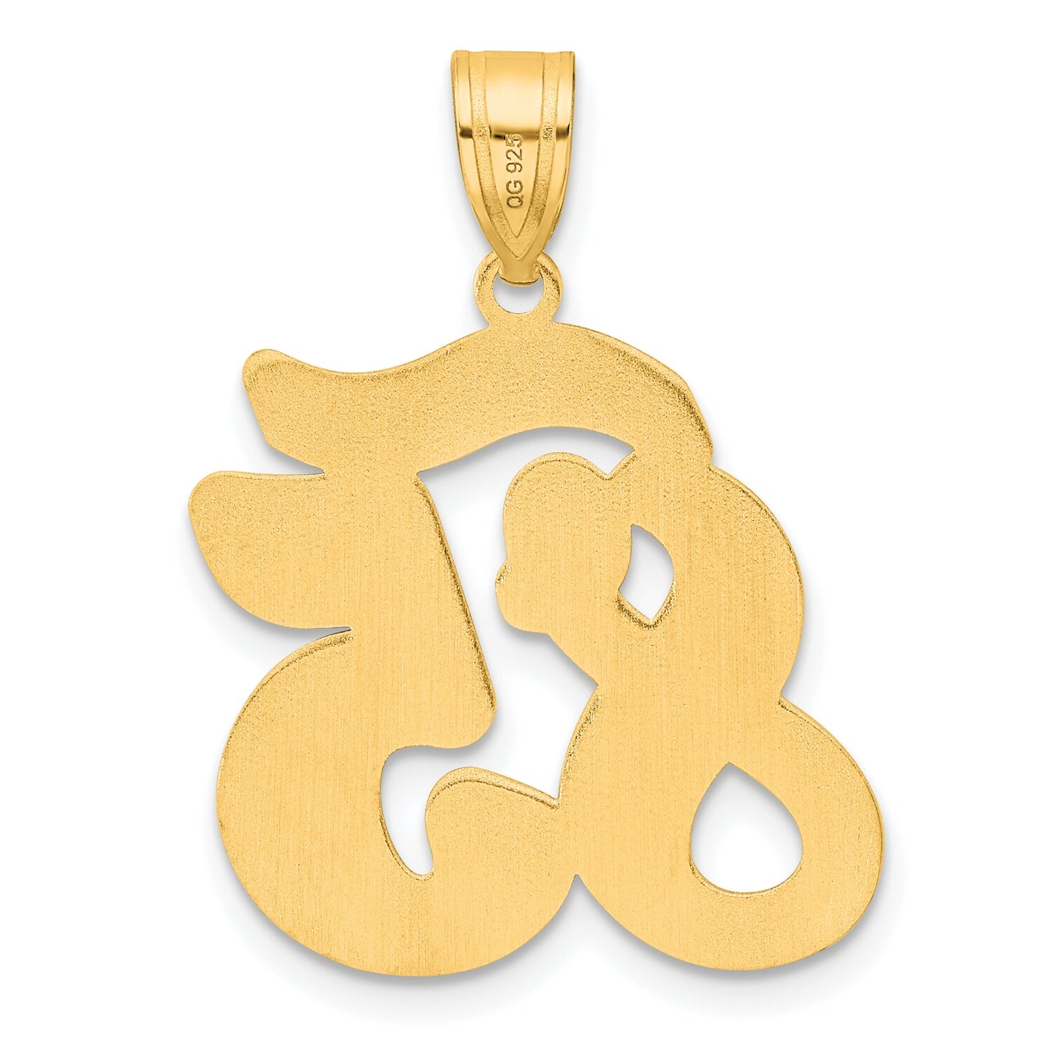 Script Number 85 Pendant 14k Gold Polished SCN85, MPN: SCN85, 196904077917