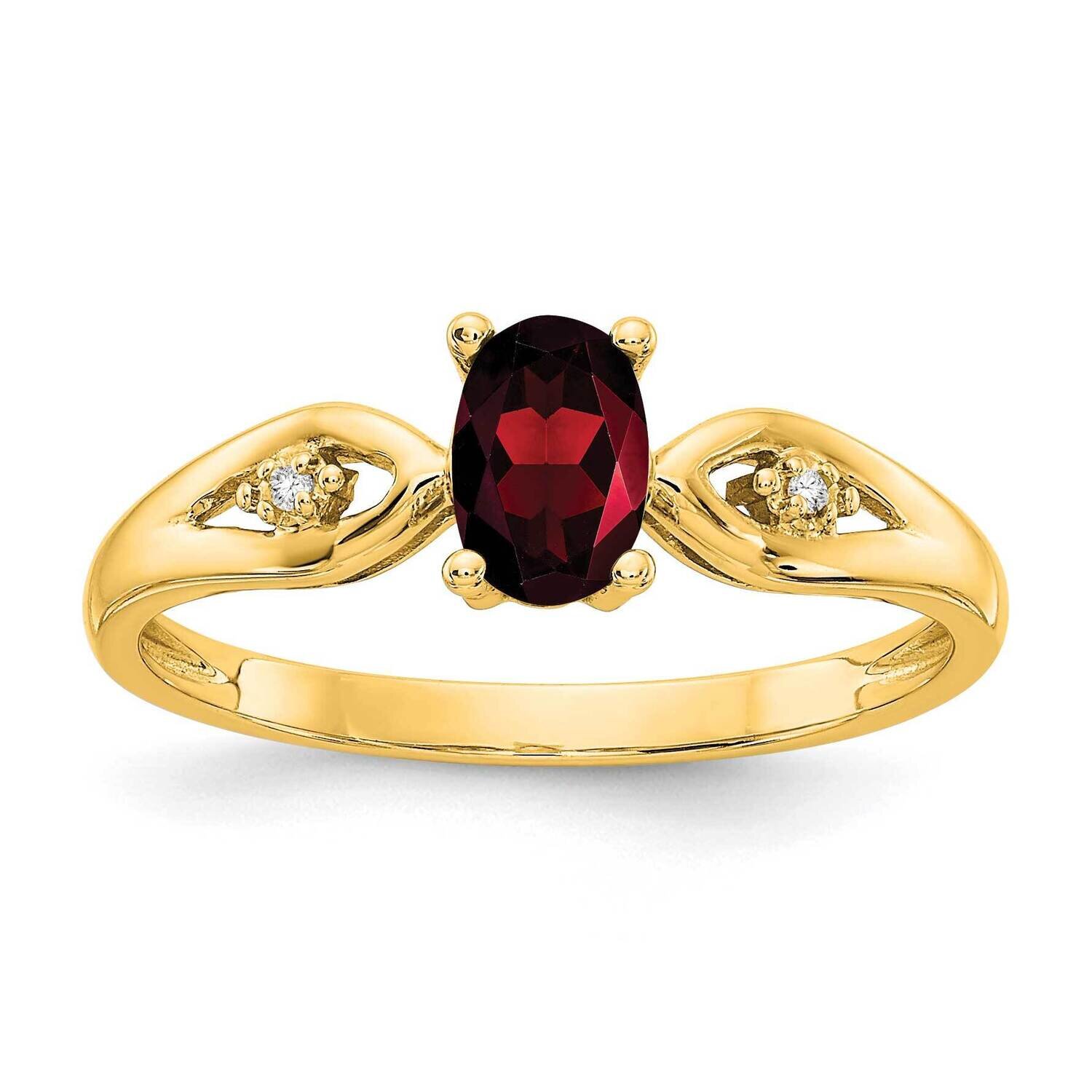 Garnet Diamond Ring 14k Gold XBS584, MPN: XBS584, 196904022344