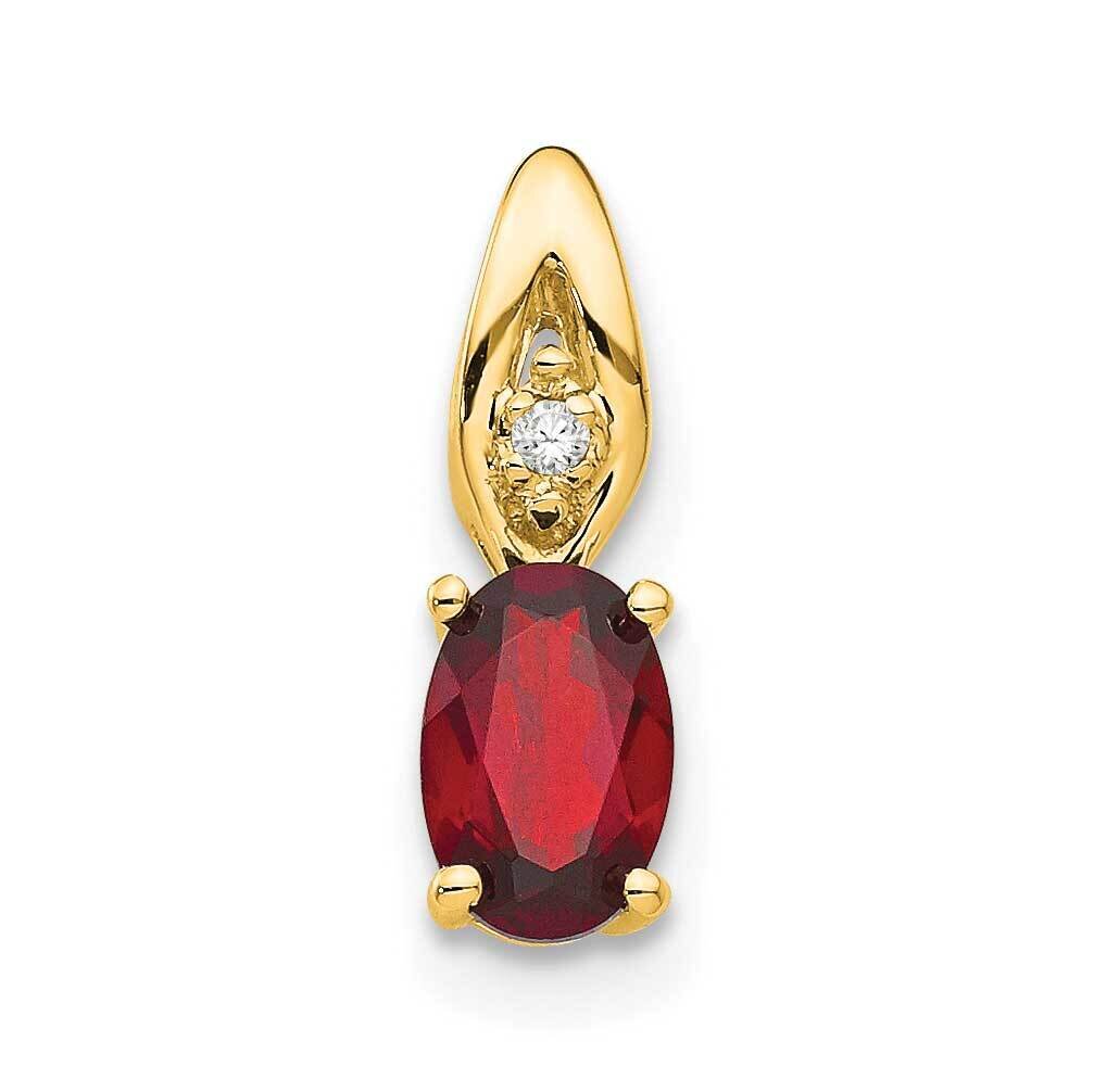 Garnet Diamond Pendant 14k Gold XBS588, MPN: XBS588,