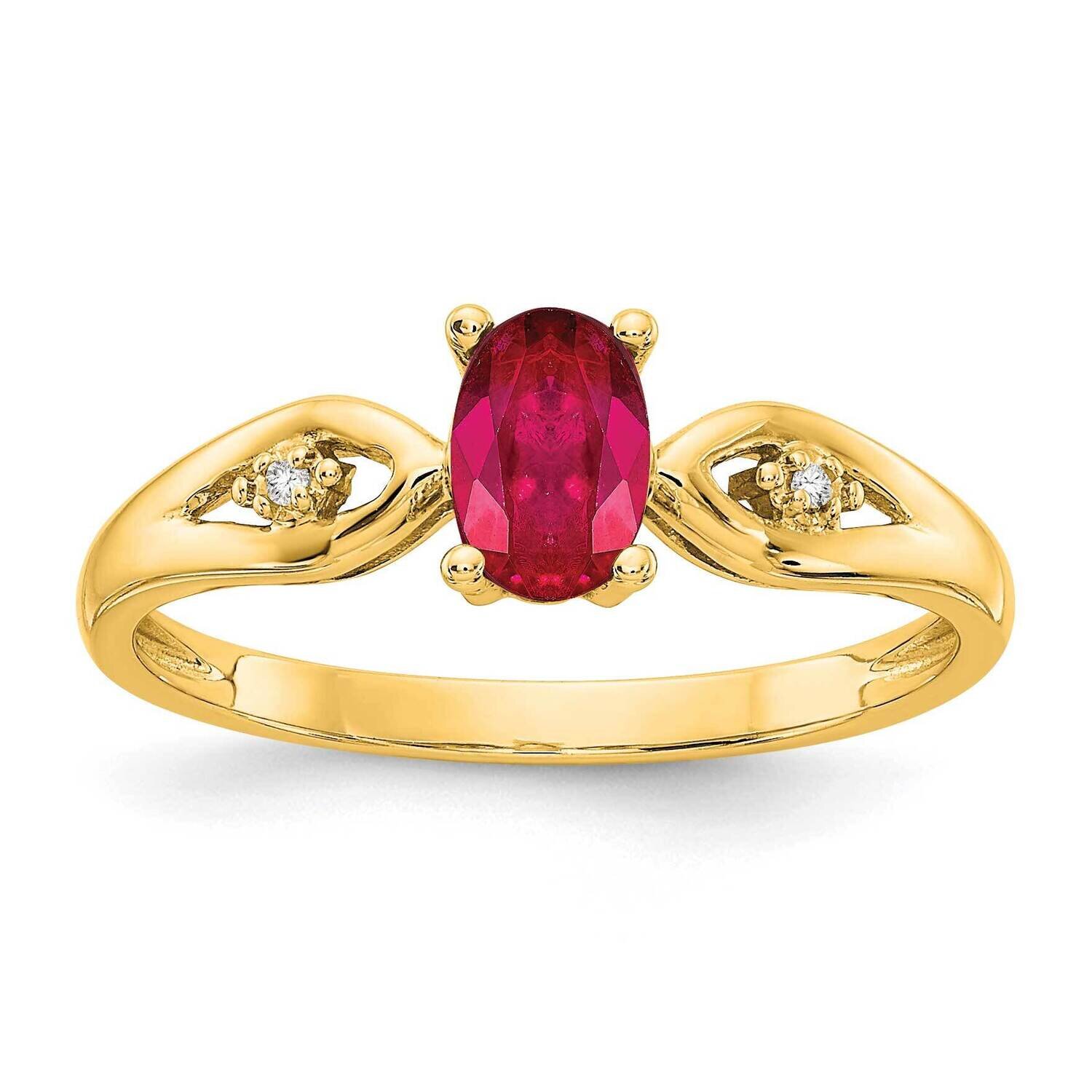 Ruby Diamond Ring 14k Gold XBS594, MPN: XBS594, 196904022047