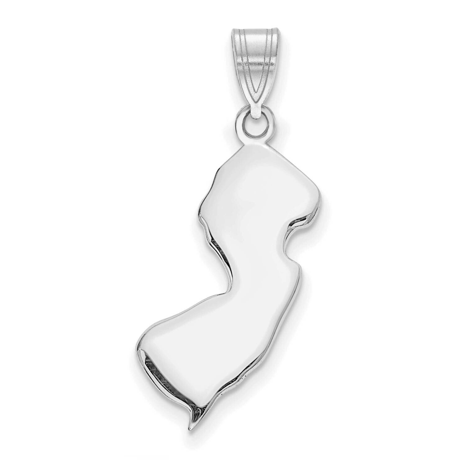Nj State Pendant Bail Only 14k White Gold XNA707W-NJ, MPN: XNA707W-NJ, 886774753638