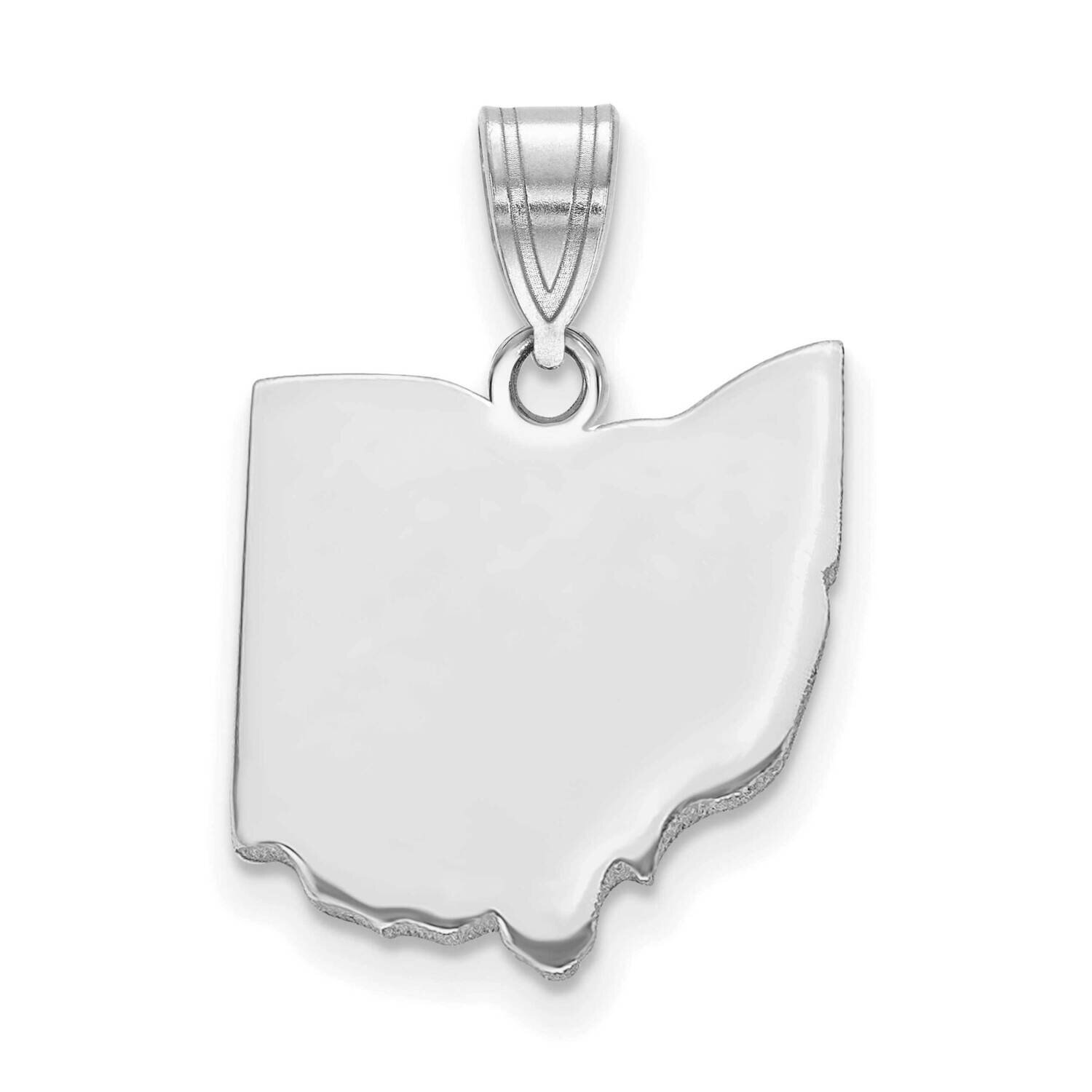 Oh State Pendant Bail Only 14k White Gold XNA707W-OH