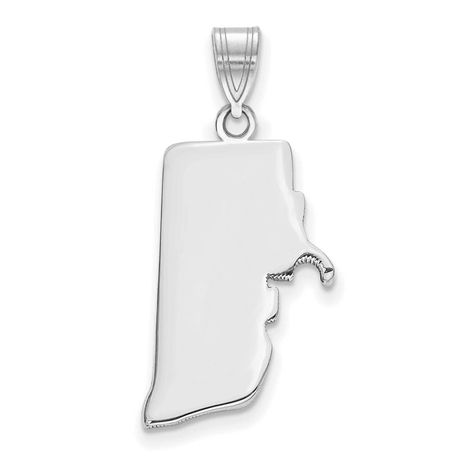 Ri State Pendant Bail Only 14k White Gold XNA707W-RI, MPN: XNA707W-RI, 886774753713