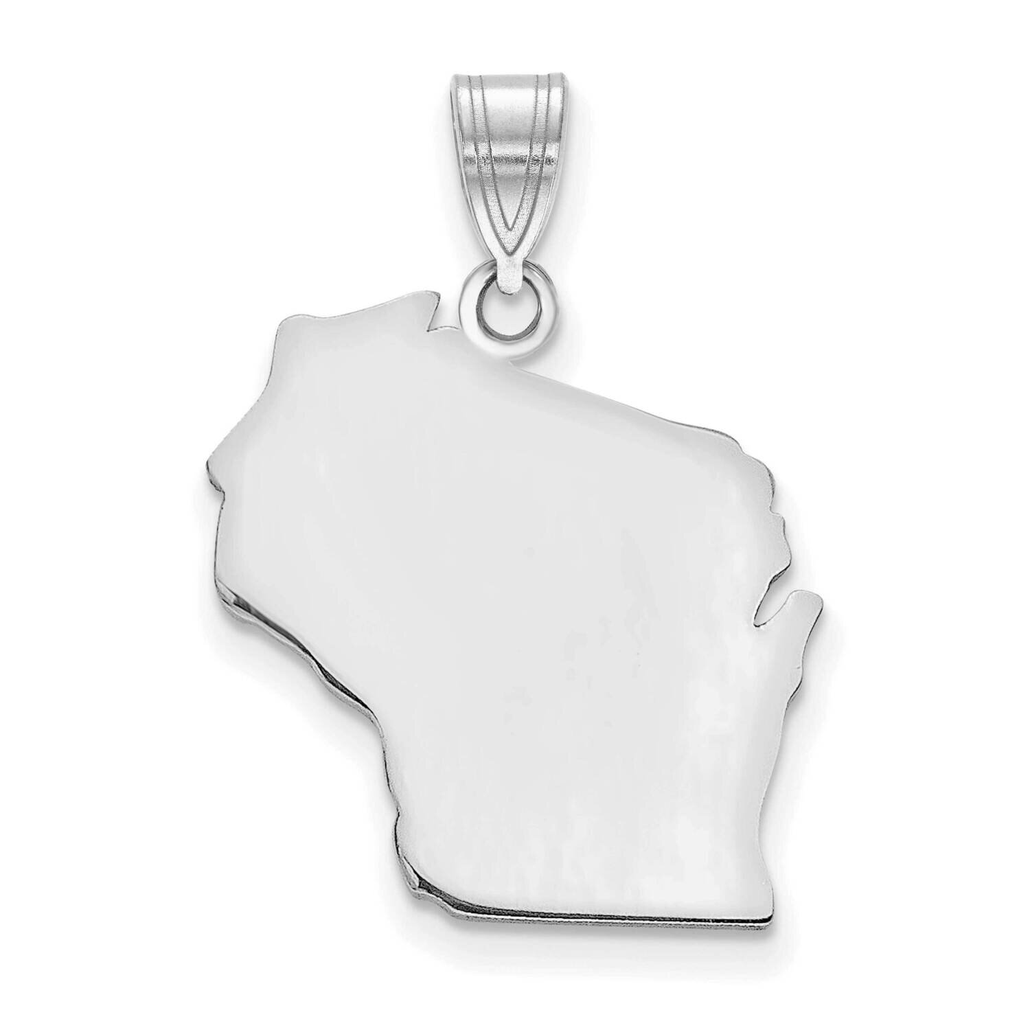 Wi State Pendant Bail Only 14k White Gold XNA707W-WI, MPN: XNA707W-WI, 886774753805