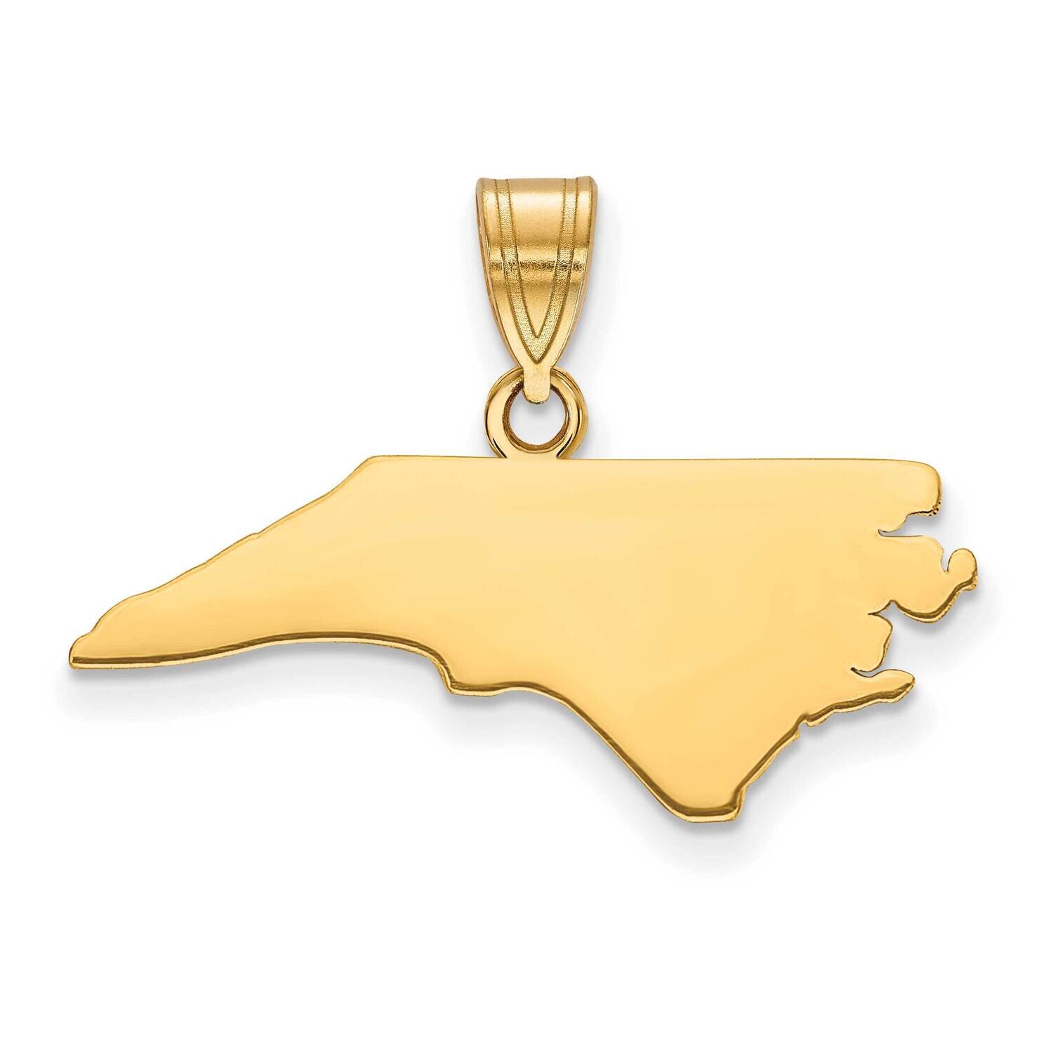 Nc State Pendant Bail Only 14k Gold XNA707Y-NC