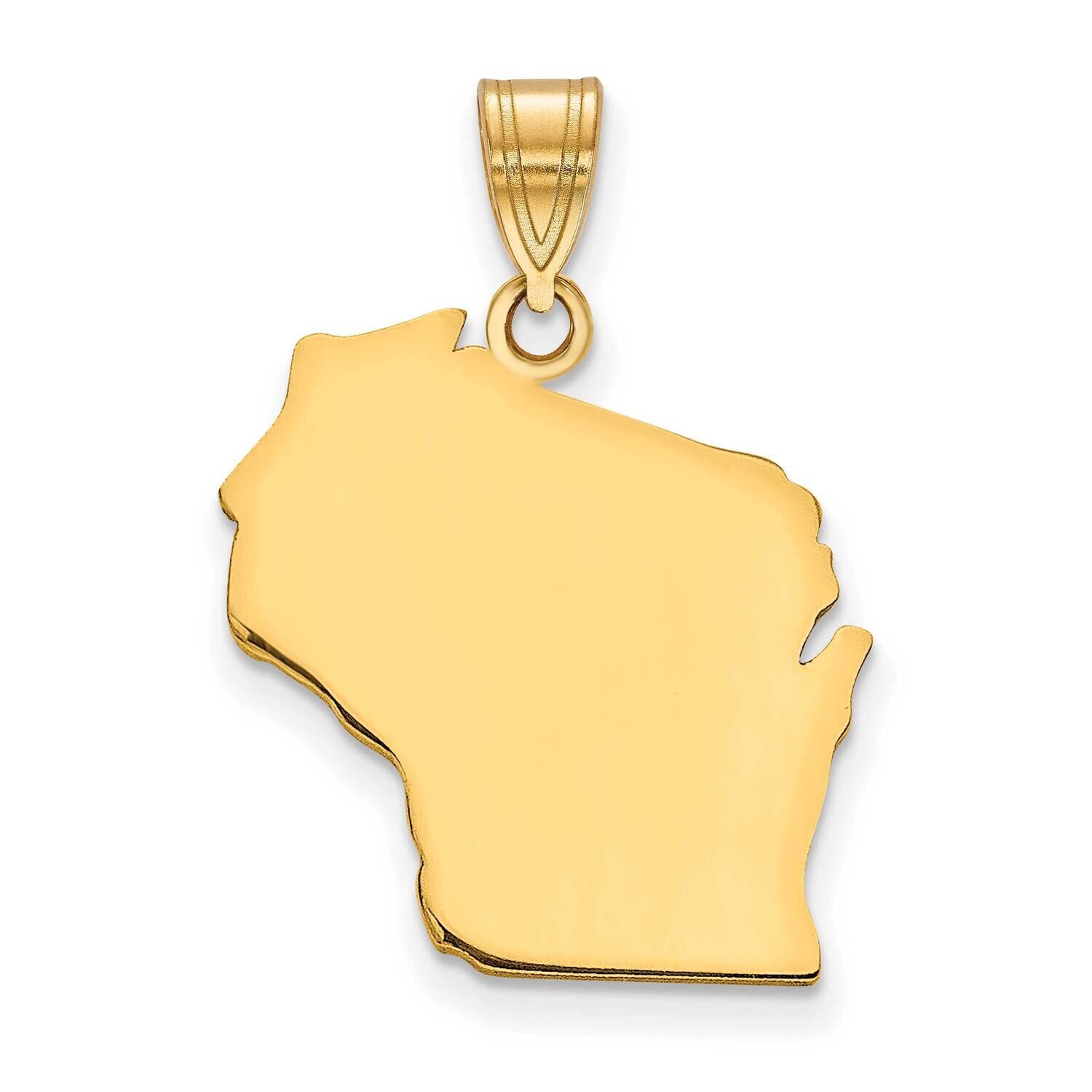 Wi State Pendant Bail Only 14k Gold XNA707Y-WI, MPN: XNA707Y-WI, 886774754307