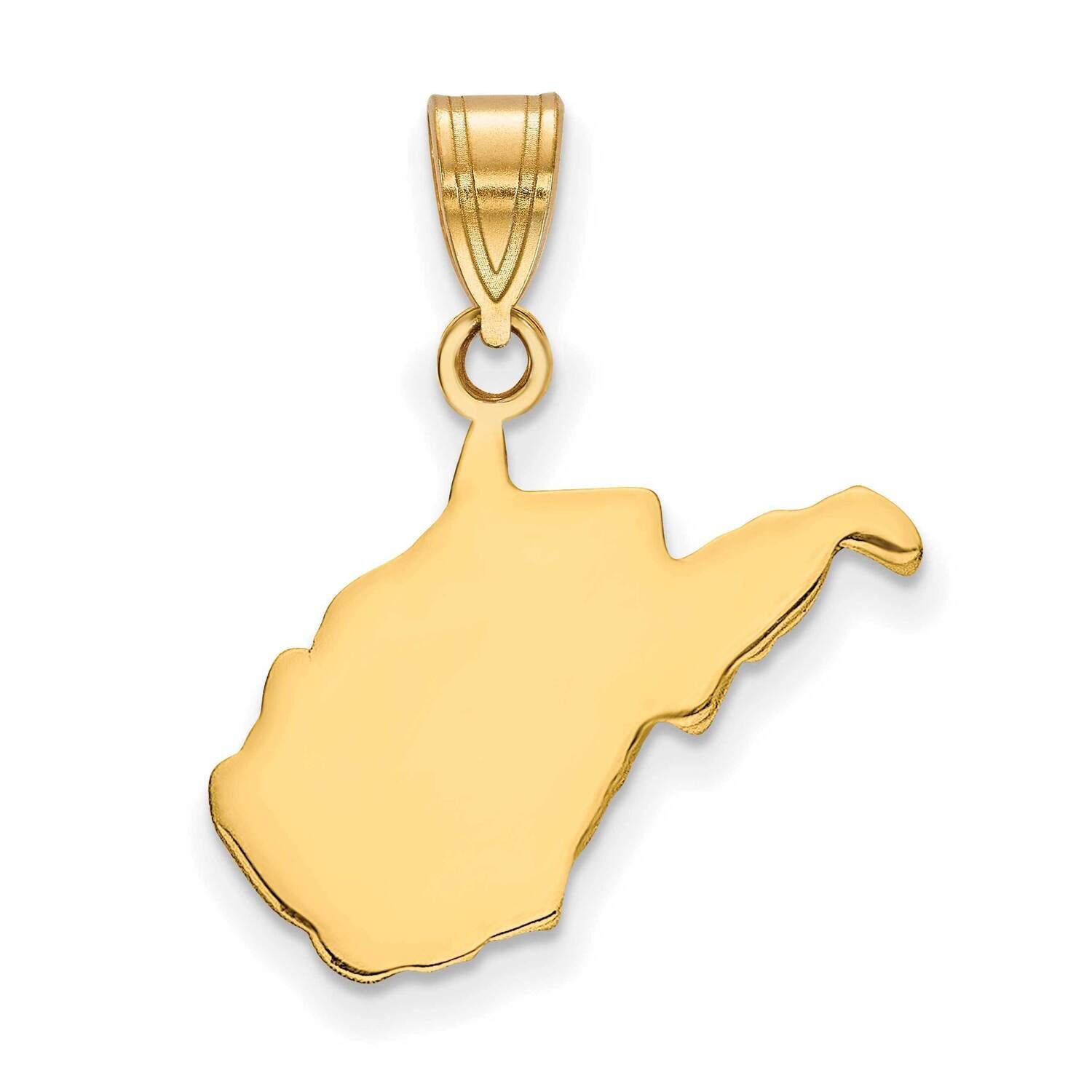 Wv State Pendant Bail Only 14k Gold XNA707Y-WV