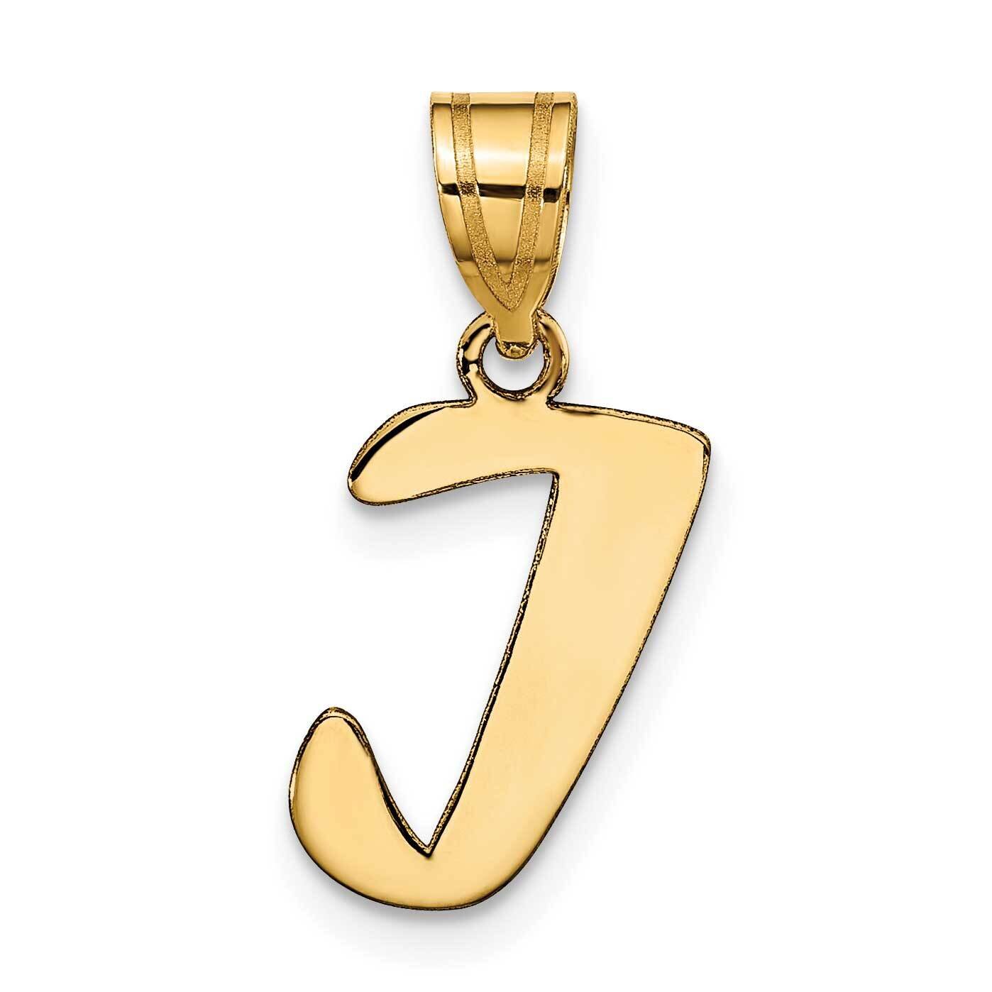 Script Letter I Initial Pendant 14k Gold Polished YC1438I, MPN: YC1438I, 196904085752