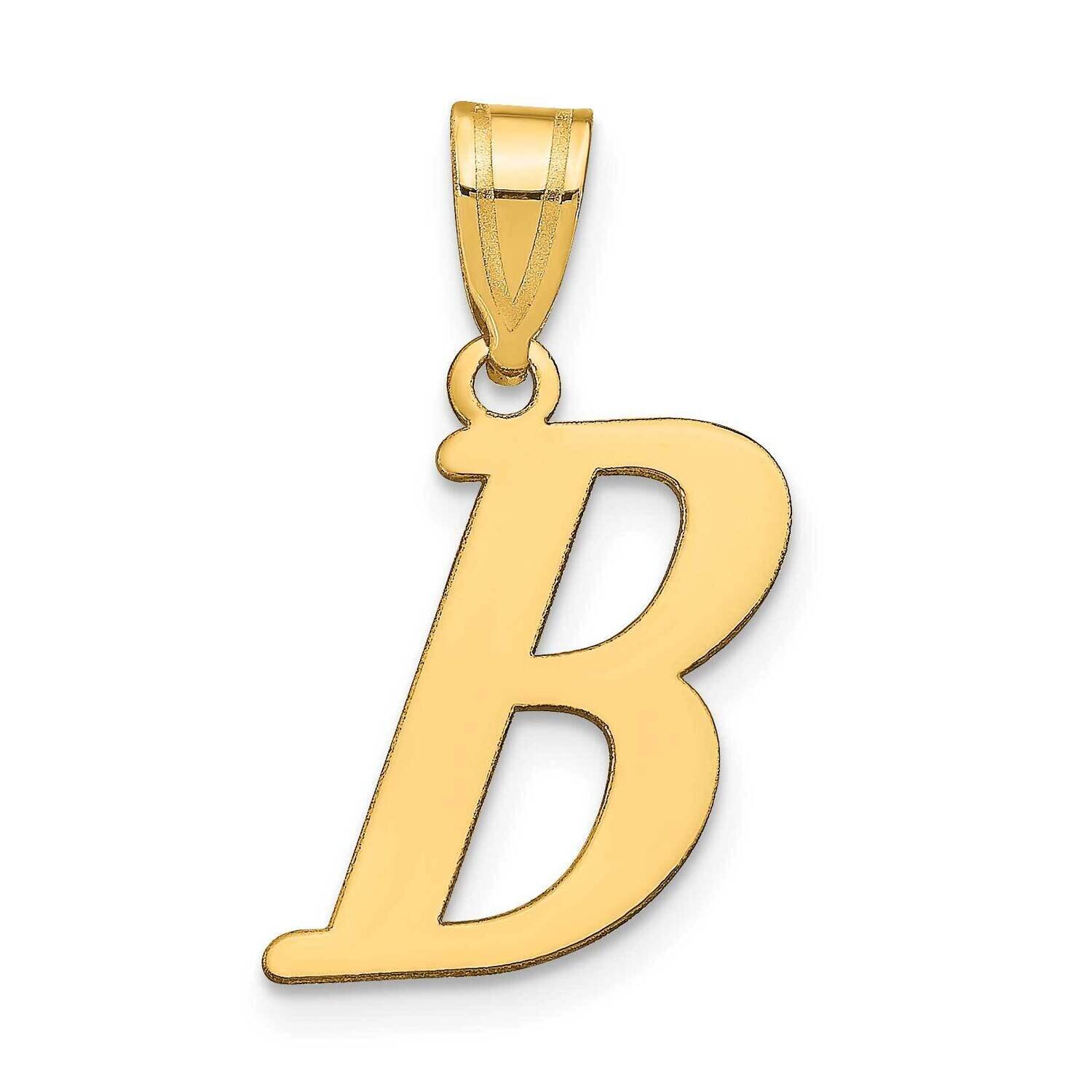 Letter B Initial Pendant 14k Gold Polished YC1440B, MPN: YC1440B, 196904088166