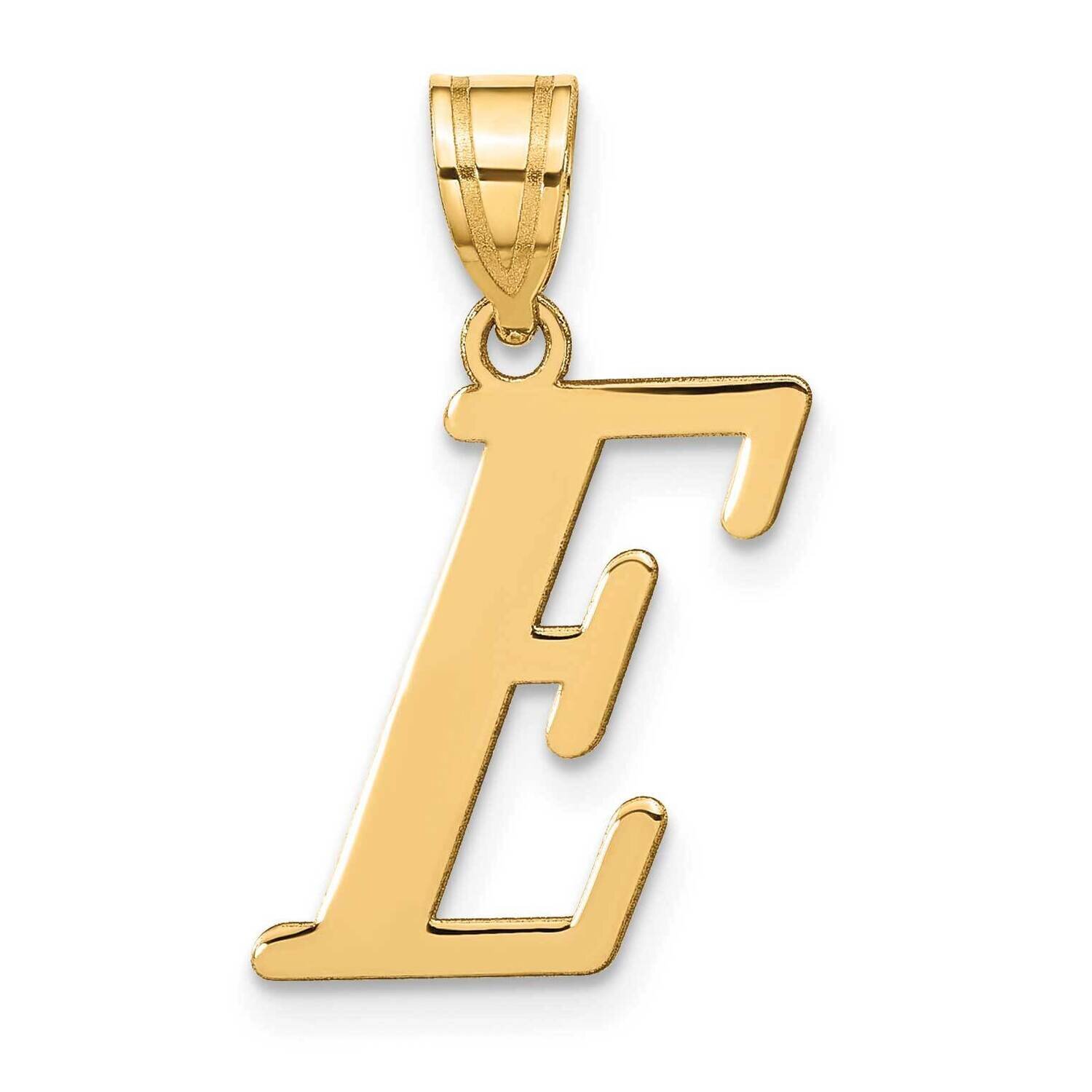 Letter E Initial Pendant 14k Gold Polished YC1440E, MPN: YC1440E, 196904085950