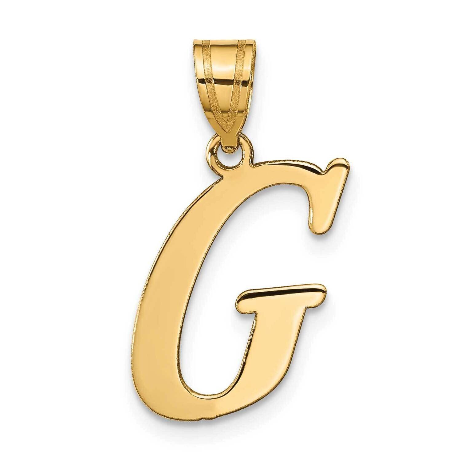 Letter G Initial Pendant 14k Gold Polished YC1440G, MPN: YC1440G, 196904088159