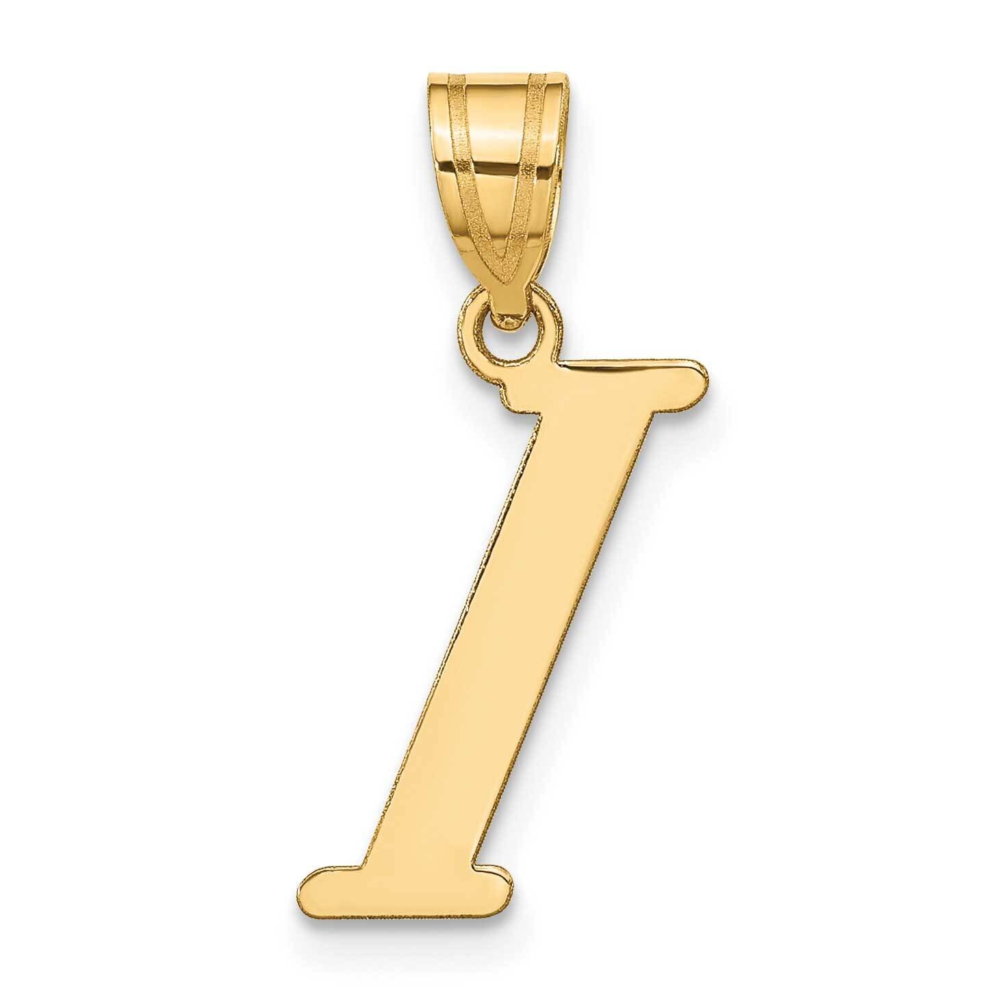 Letter I Initial Pendant 14k Gold Polished YC1440I, MPN: YC1440I, 196904083963