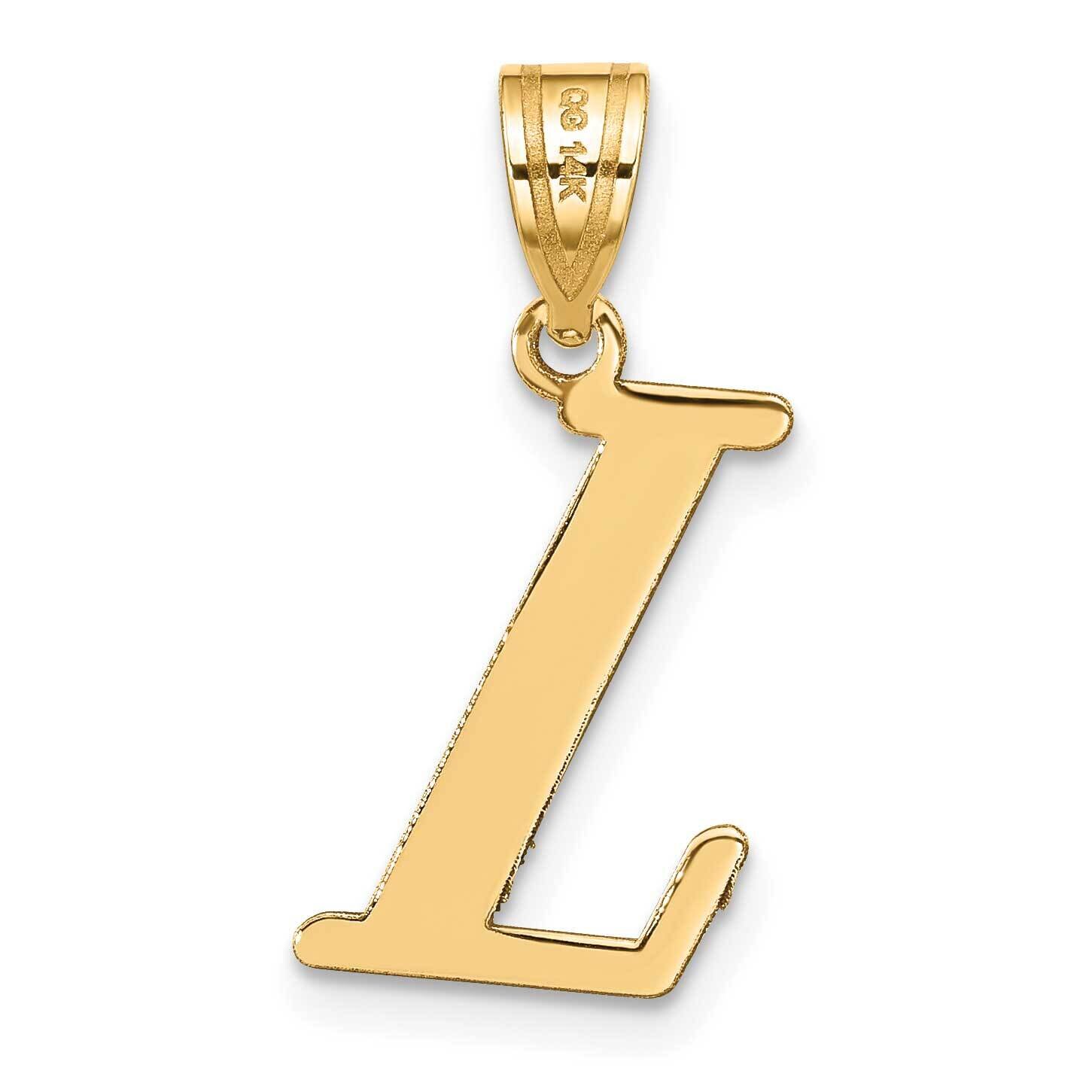 Letter L Initial Pendant 14k Gold Polished YC1440L, MPN: YC1440L, 196904089002