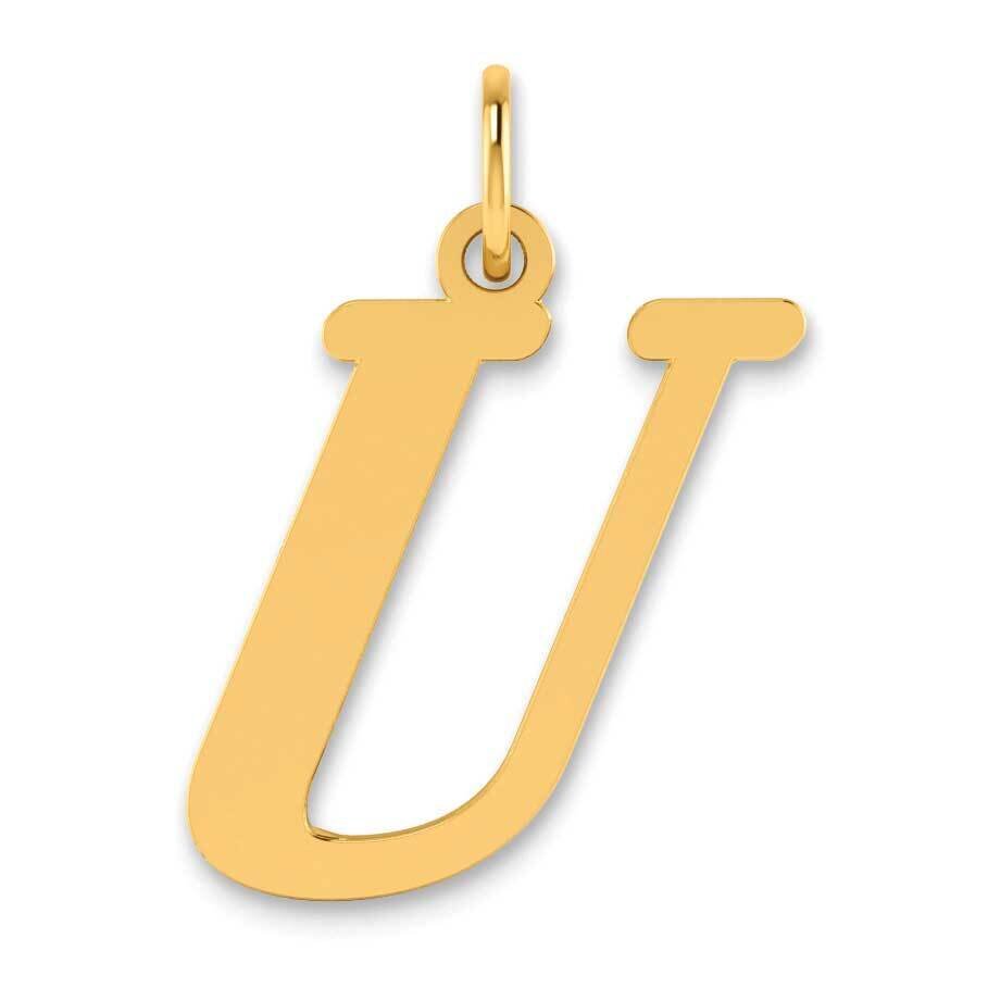 Letter U Initial Pendant 14k Gold Polished YC1440U, MPN: YC1440U, 196904077641