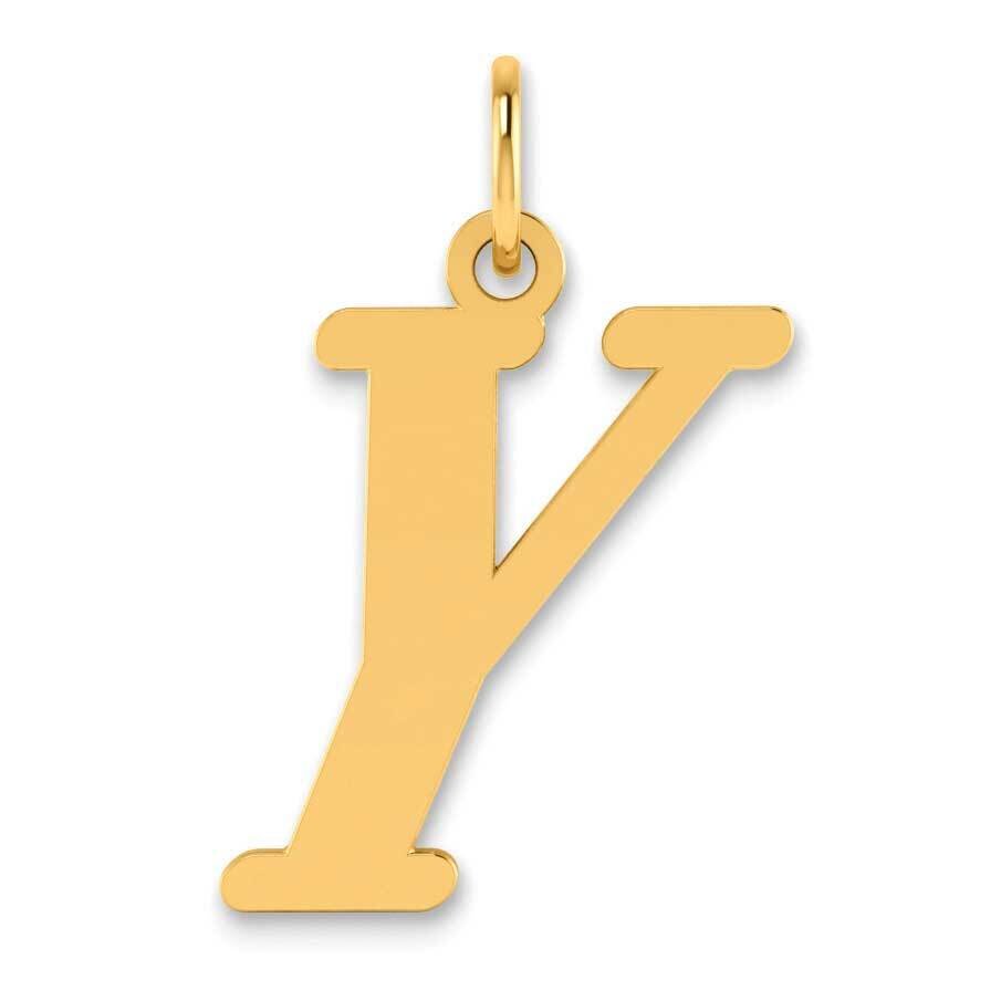 Letter Y Initial Pendant 14k Gold Polished YC1440Y