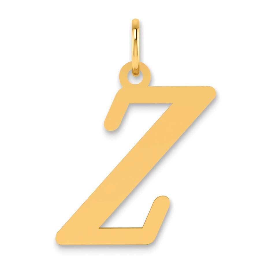 Letter Z Initial Pendant 14k Gold Polished YC1440Z