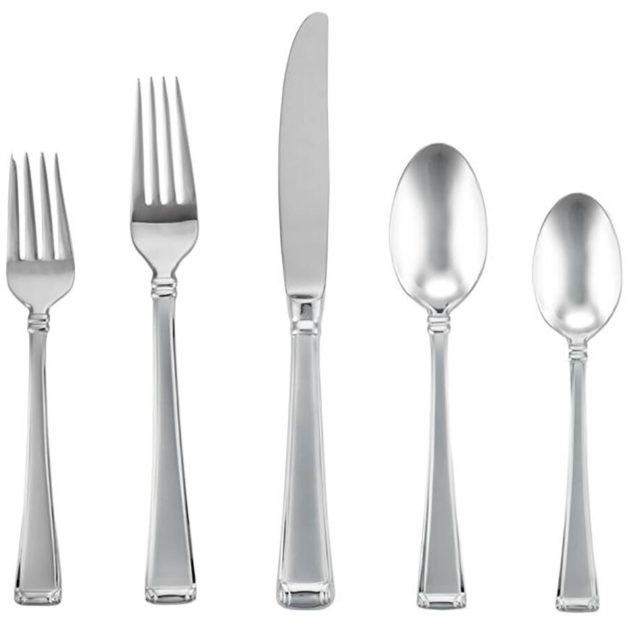 Gorham Column Frosted 5 Piece Place Setting