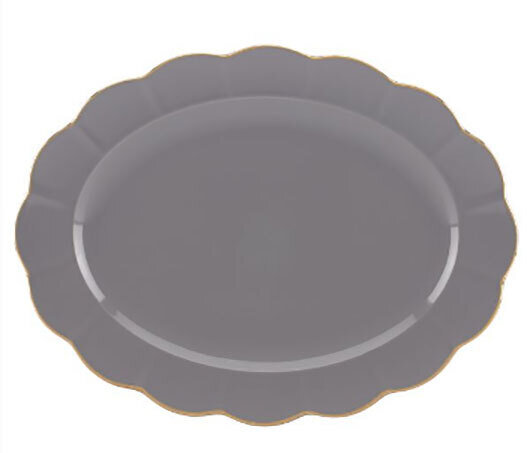 Marchesa Marchesa Shades Grey 16.0 Oval Platter