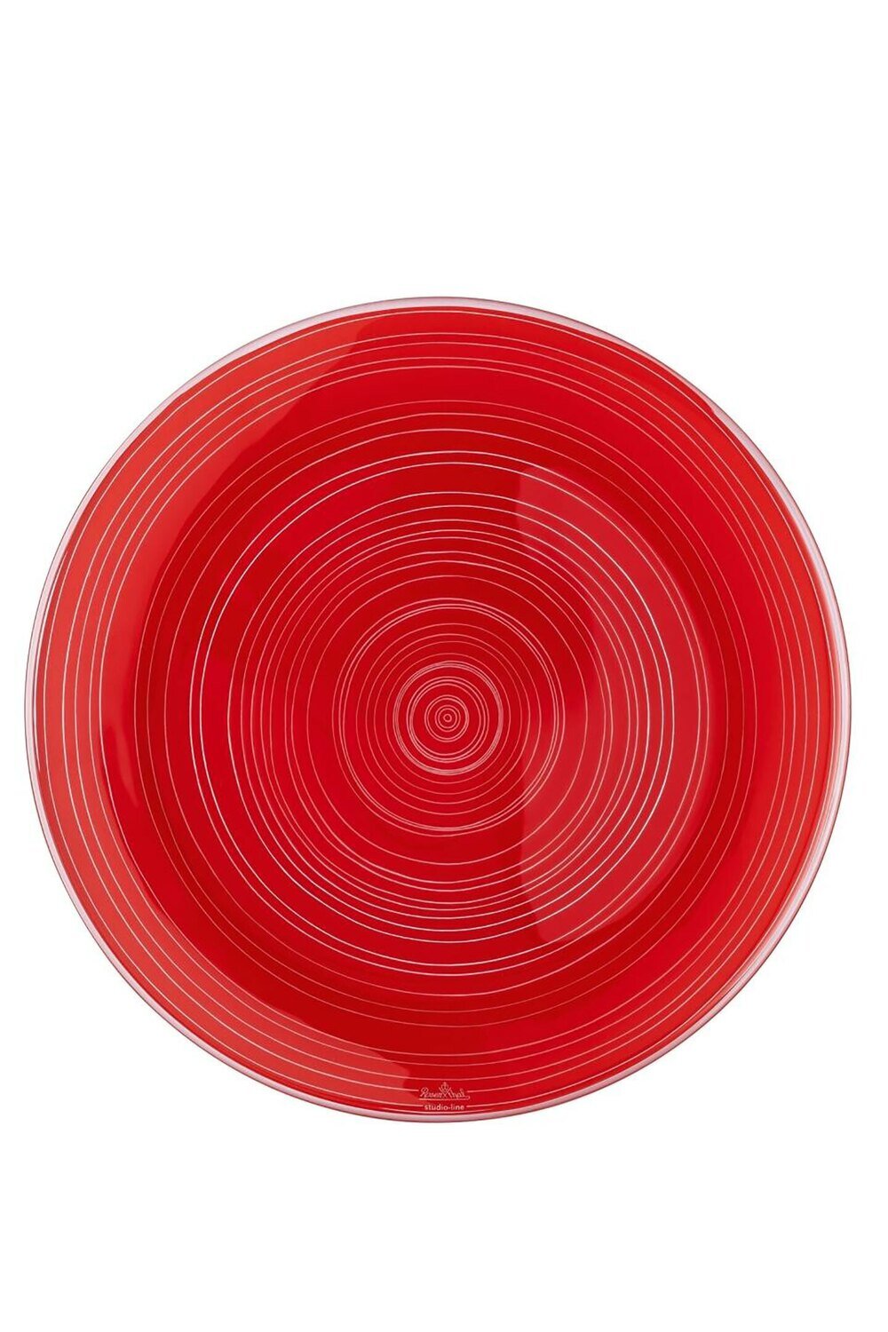 Rosenthal TAC Stripes 2.0 Glass Plate Red 11 Inchch