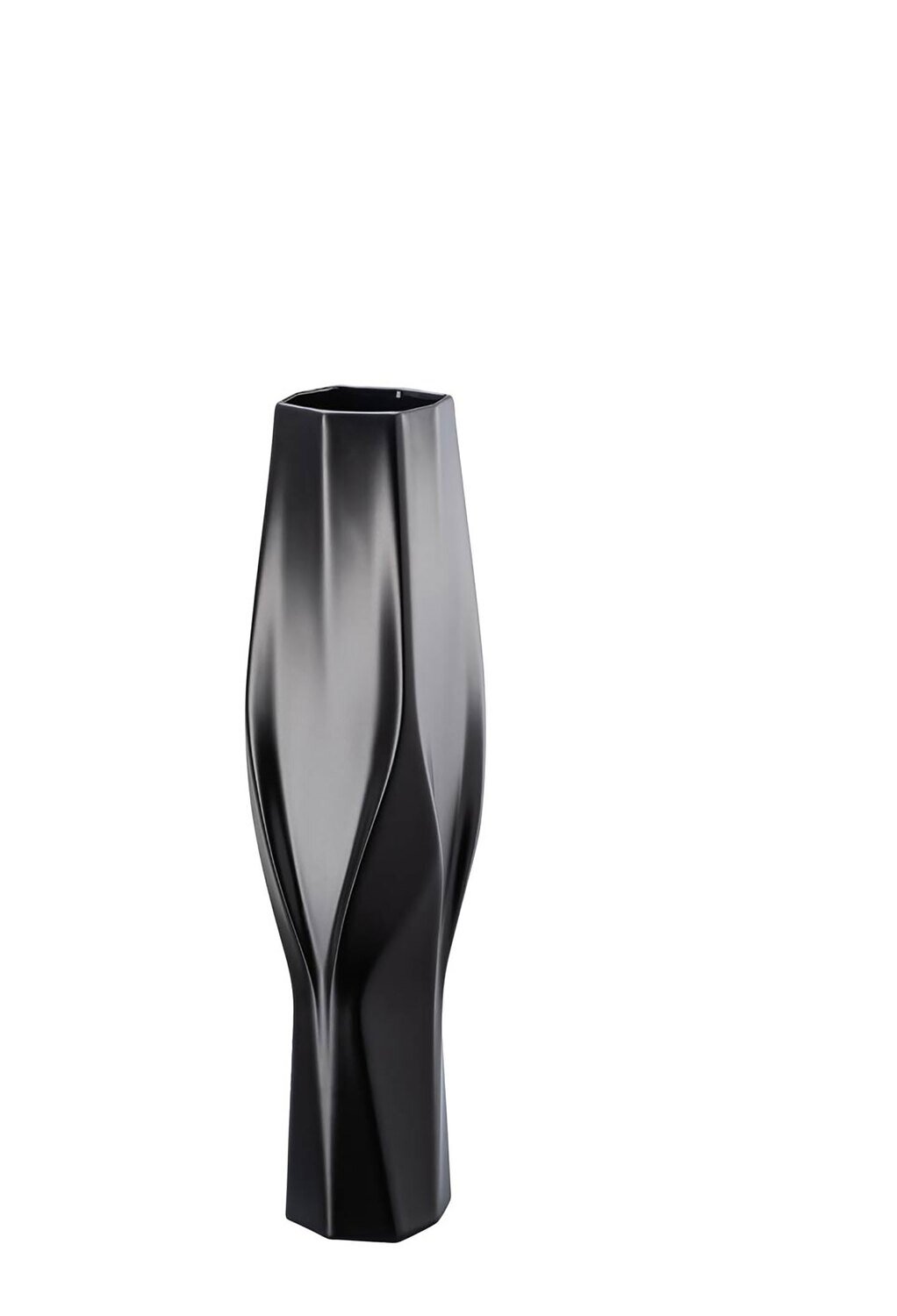 Rosenthal Weave Black- Zaha Hadid Vase 17 3/4 Inchch