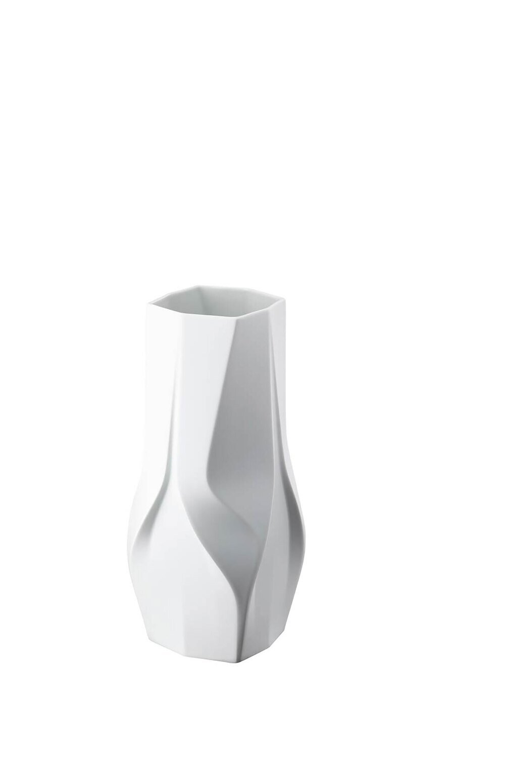 Rosenthal Weave White- Zaha Hadid Vase 13 3/4 Inchch