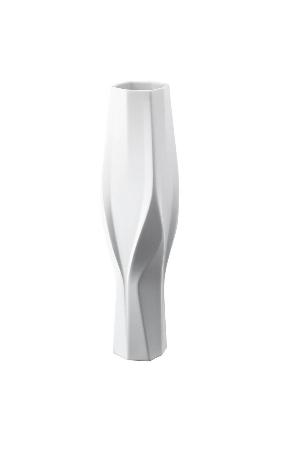 Rosenthal Weave White- Zaha Hadid Vase 17 3/4 Inchch