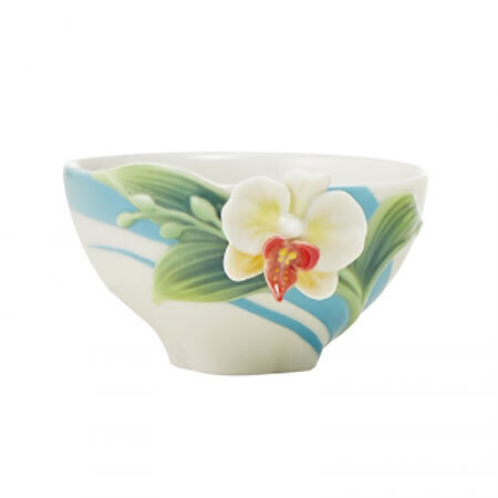 Franz Porcelain Cup Moth Orchid FZ03731