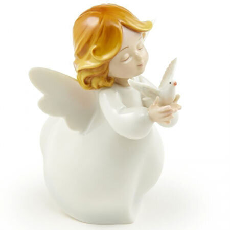Franz Porcelain Figurine Angel with A White Dove FZ03734