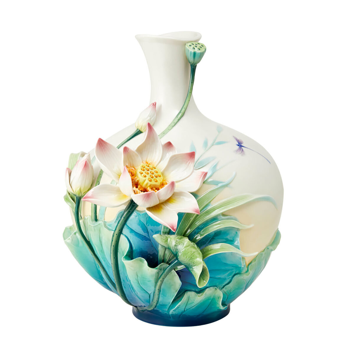 Franz Porcelain Vase Lotus Limited Edition FZ03828