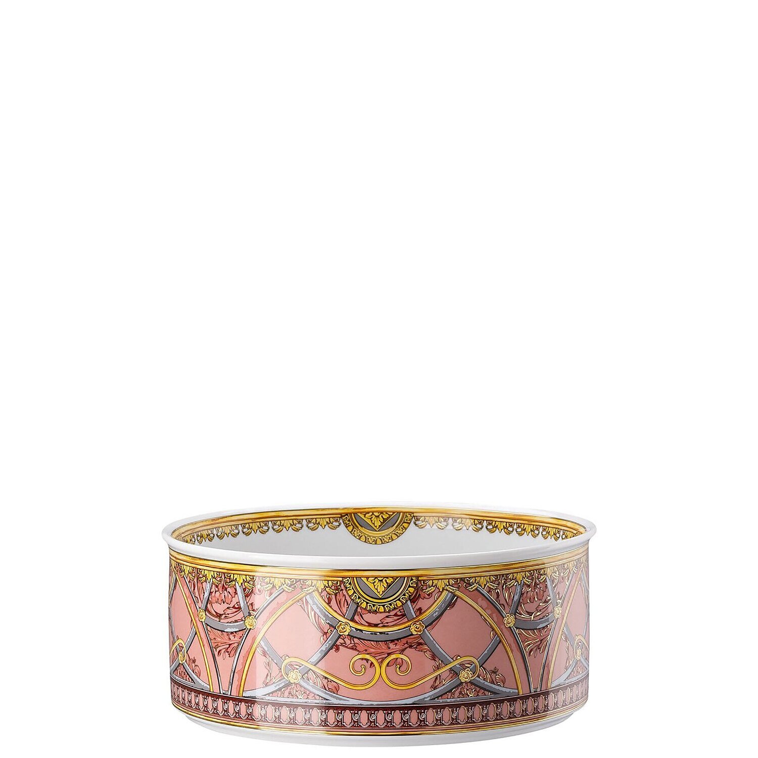 Versace La Scala del Palazzo Rosa Bowl 7 1/2 Inch, MPN: 19335-403665-13319, 790955080829