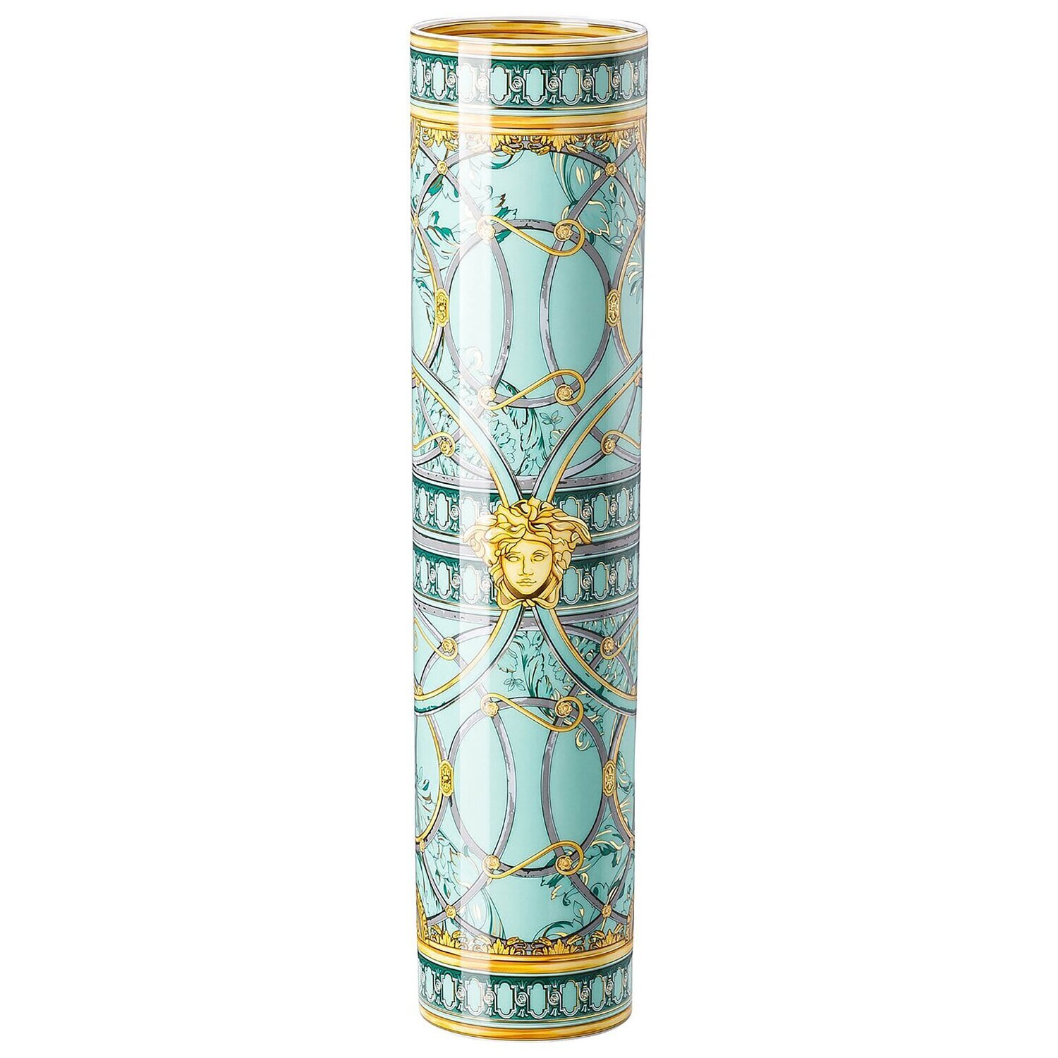 Versace La Scala del Palazzo Verde Vase 14 1/4 Inch, MPN: 12766-403664-26036, 790955081277