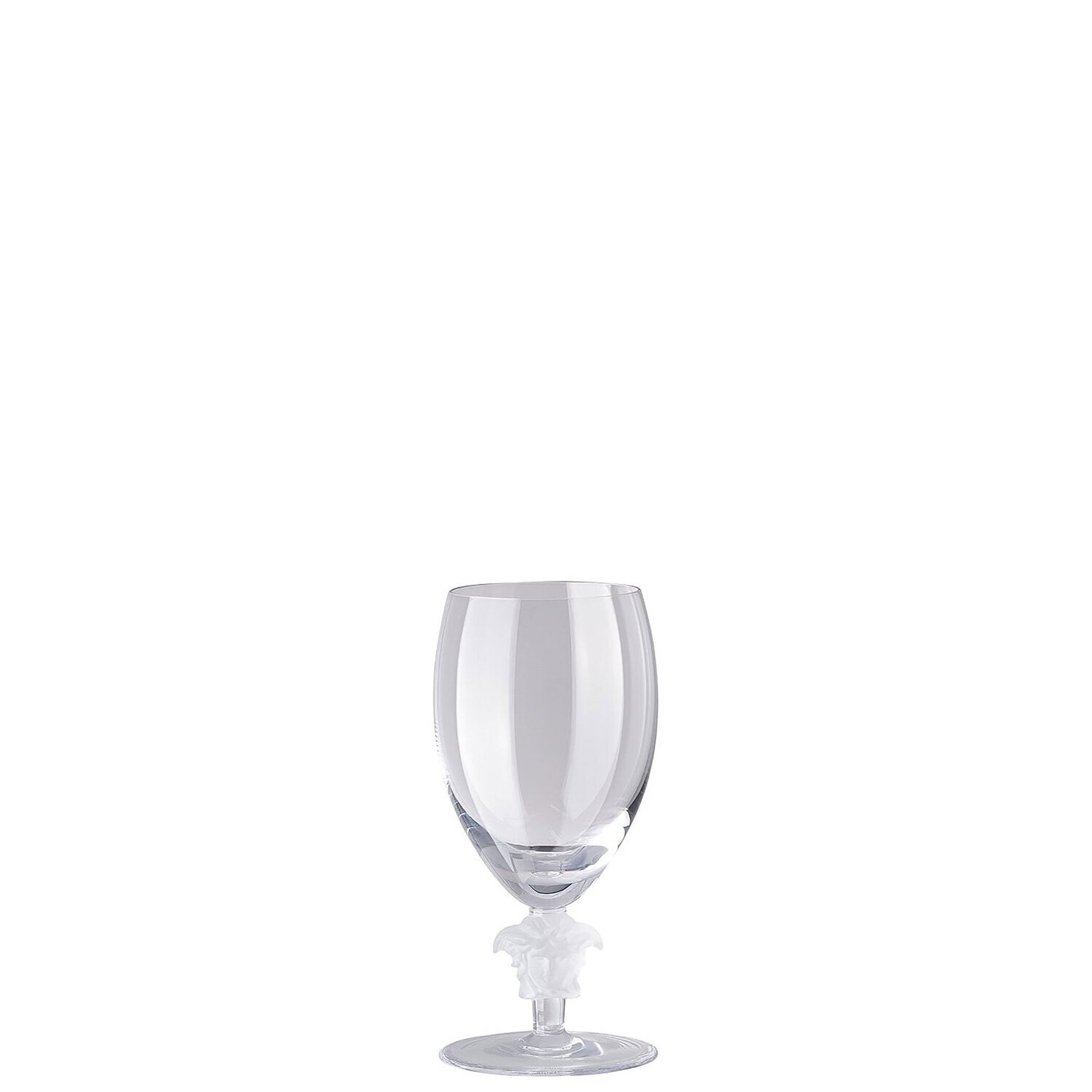 Versace Medusa Lumiere 2 Short Stem Clear White Wine 6 1/4 Inch