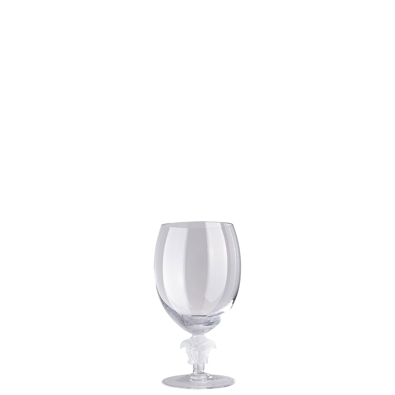 Versace Medusa Lumiere 2 Short Stem Clear Red Wine 6 1/2 Inch