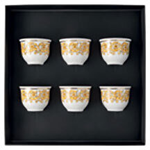 Versace Medusa Rhapsody Set Of 6 Mugs Small without Handle