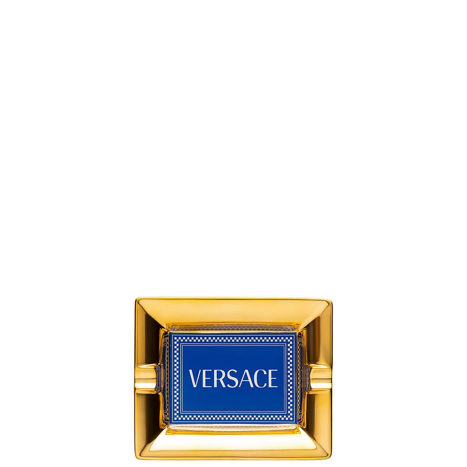 Versace Medusa Rhapsody Blue Ashtray 5 Inch