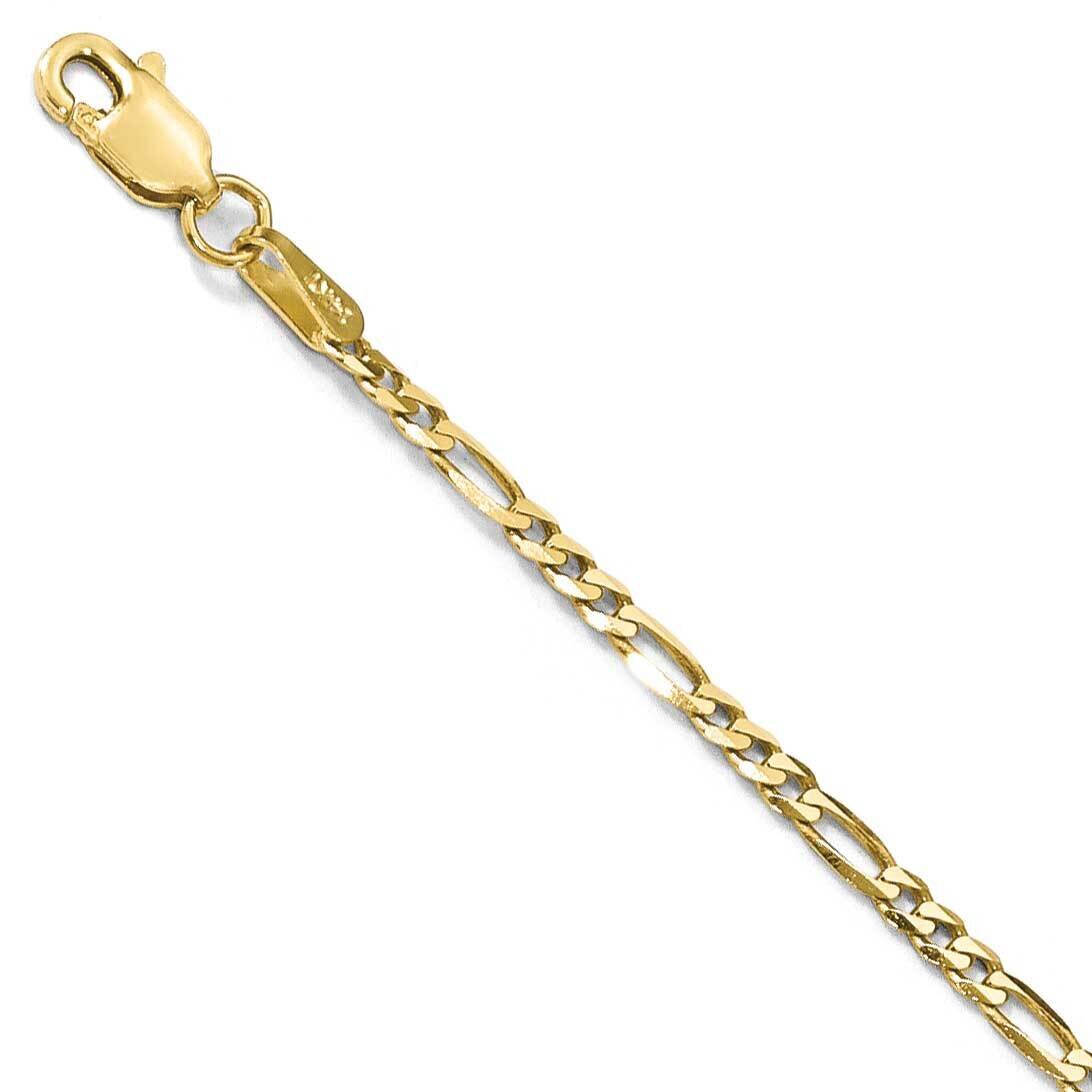 Leslie&#39;s 2.2mm Flat Figaro Chain 8 Inch 14k Gold HB-1295-8, MPN: 1295-8, 191101849107