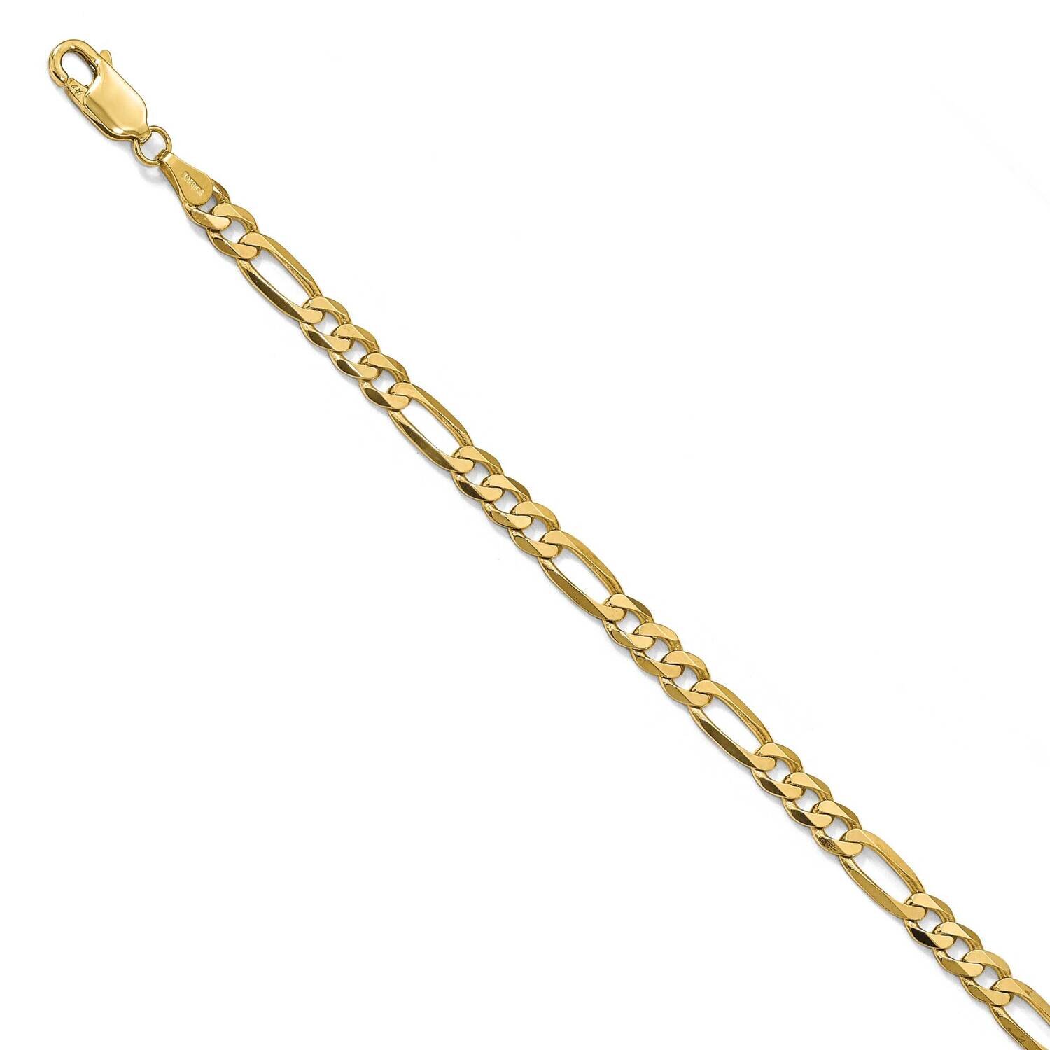Leslie&#39;s 4.75mm Flat Figaro Chain 8 Inch 14k Gold HB-1296-8, MPN: 1296-8, 191101849121
