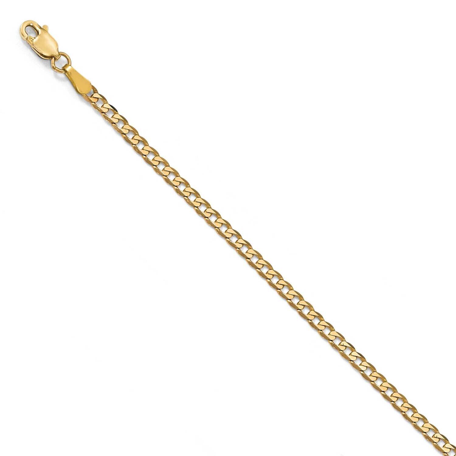 Leslie&#39;s 2.3mm Beveled Curb Chain 8 Inch 14k Gold HB-1306-8, MPN: 1306-8, 191101849305