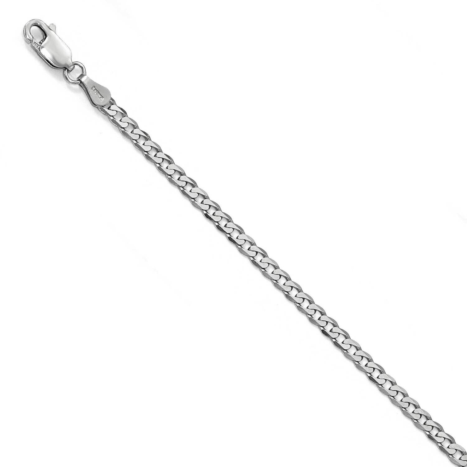 Leslie&#39;s 2.9mm Flat Curb Chain 8 Inch 14k White Gold HB-1311-8, MPN: 1311-8, 191101849404