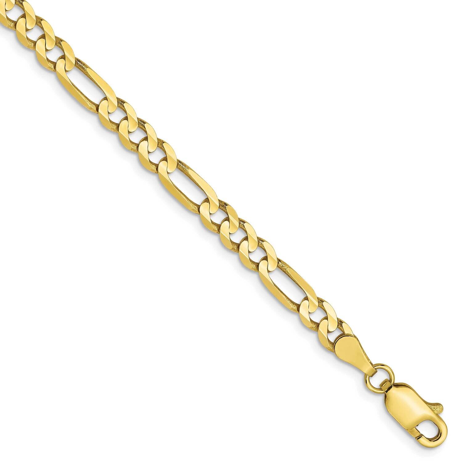 4.0mm Concave Figaro Chain 8 Inch 10k Gold HB-8215-8