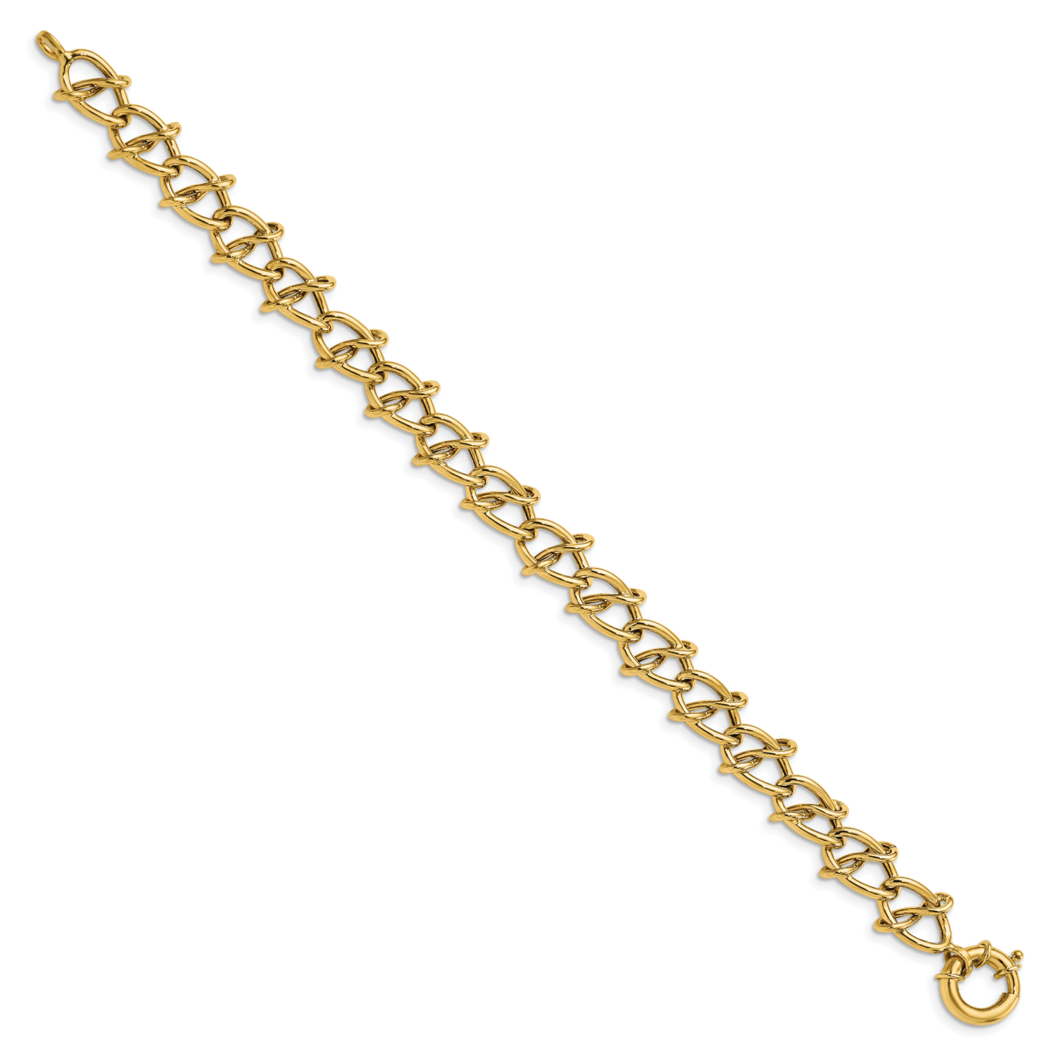 Leslie&#39;s Fancy Link Bracelet 14k Gold Polished HB-LF1428-7.5, MPN: LF1428-7.5, 191101745362