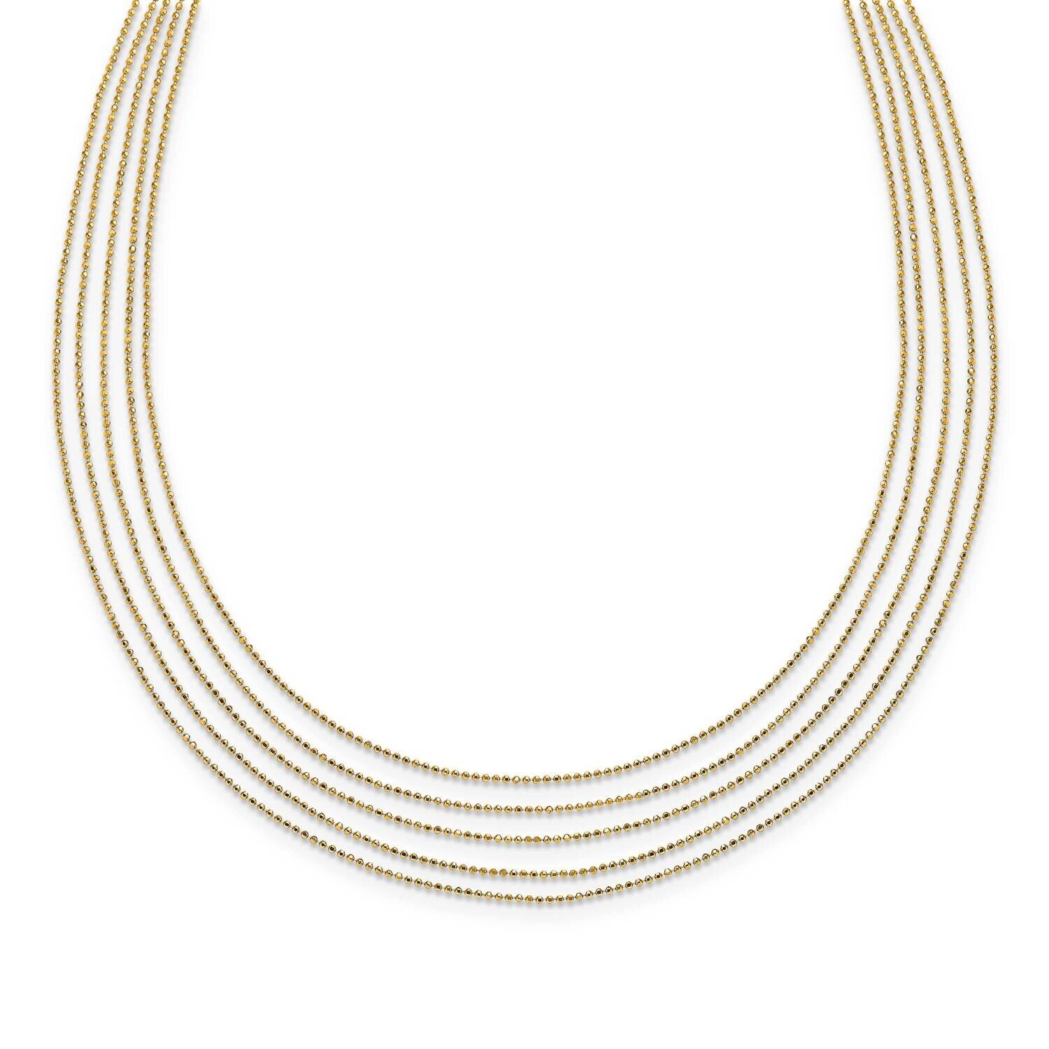 Leslie&#39;s Multi-layered Necklace 14k Gold Polished HB-LF1484-17, MPN: LF1484-17, 191101738845