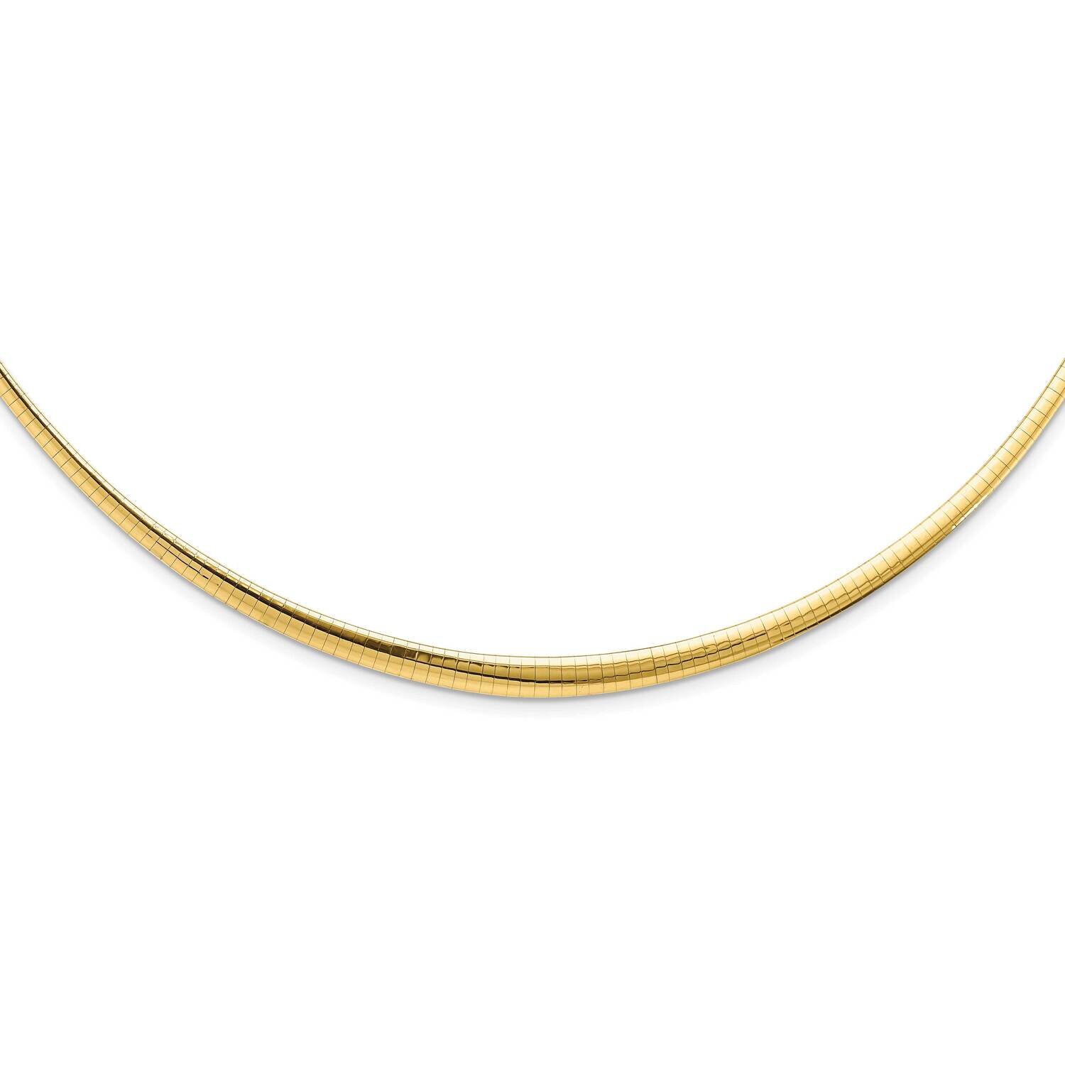 Leslie&#39;s Two-tone Graduated Reversible Omega 14k Gold HB-LF1499-18, MPN: LF1499-18, 191101738807
