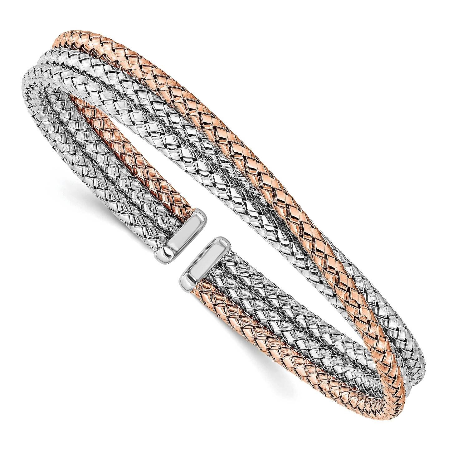 Rose Gold-plated Cuff Sterling Silver HB-QLF1200