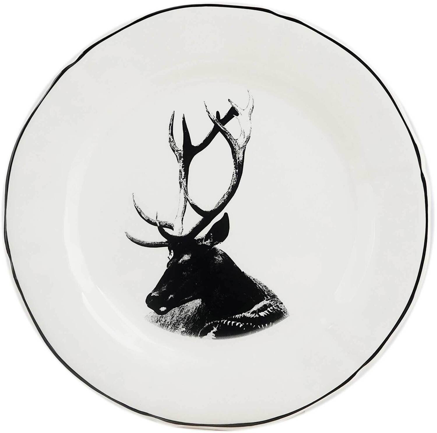 Gien Chambord Dessert Plate Stag Portrait 1848ADE226, MPN: 1848ADE226, 3660838010663